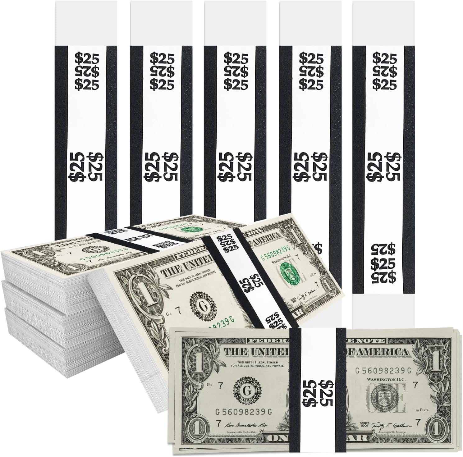 Money Bands Currency Sleeves Straps Made in USA (Pack of