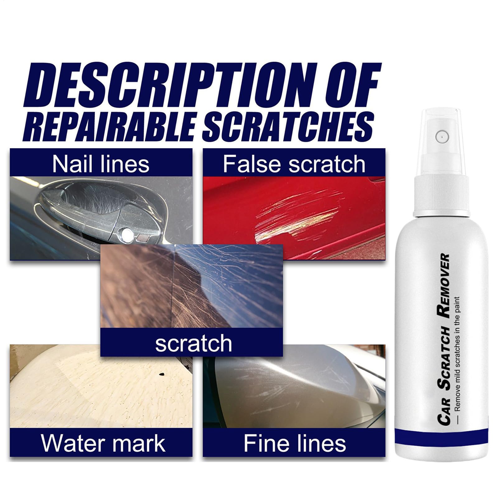Nano Spray Do Usuwania Rys Samochodowych | 100ml Skuteczna Ochrona Auto Usuwacz Rys | Szybka Polerka Środek Do Pielęgnacji Lakieru | Pojazdów SUVów Samochodów Dostawczych