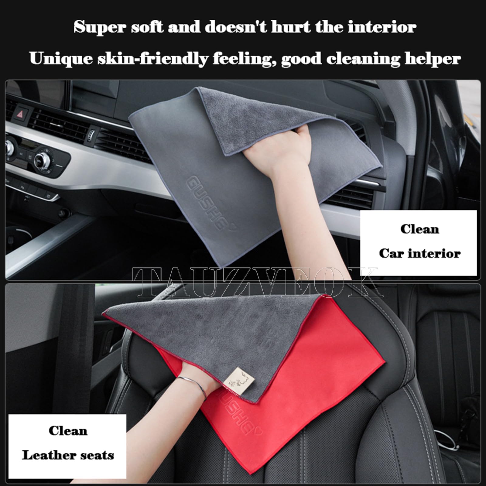 Dekorationen, Wohnzimmerdekoration, Mikrofasertücher fürs Auto, 3er-Pack Mikrofasertücher, Wattestäbchen, Reinigungstücher, Fensterputztücher, Poliertücher, Mik