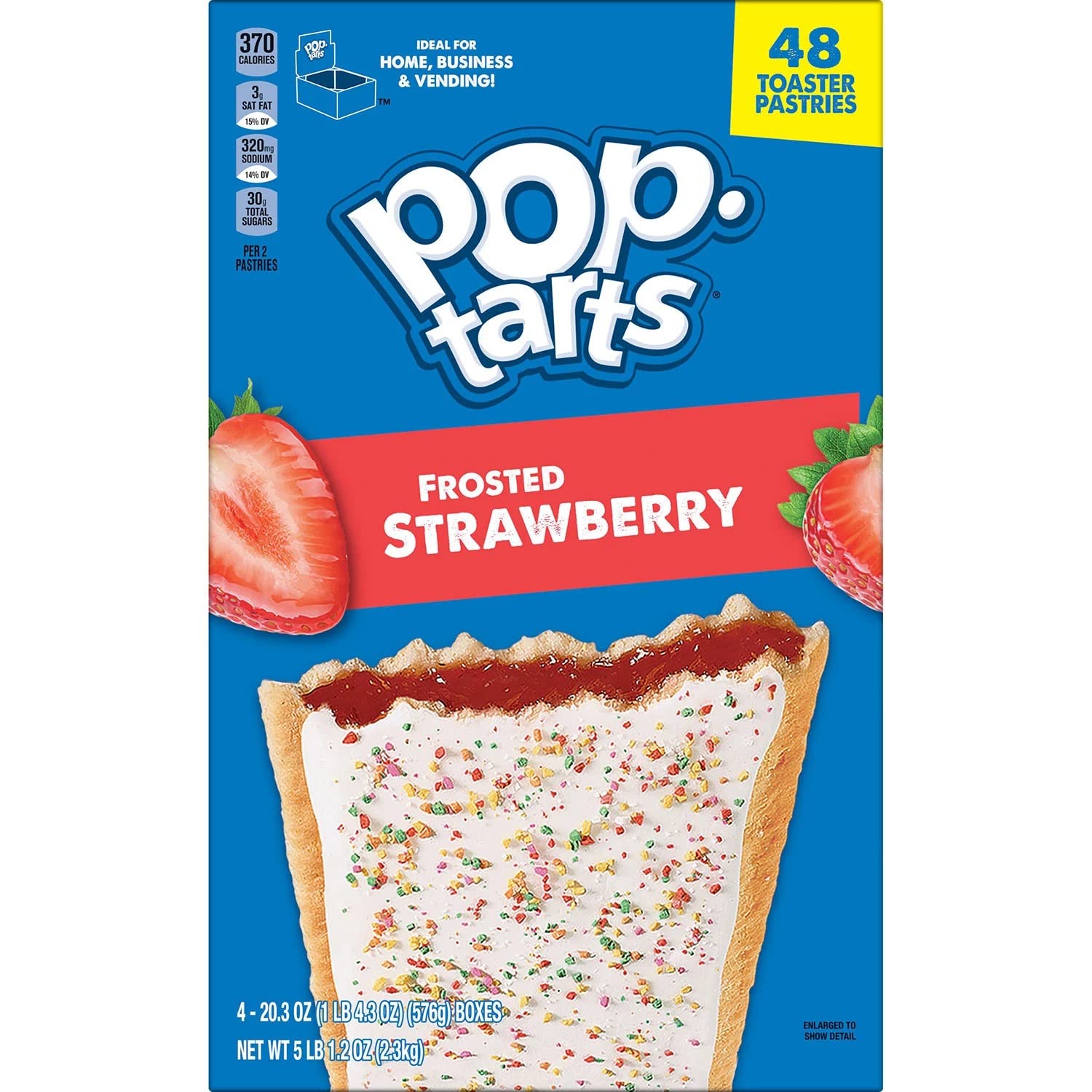 Pop-Tarts, fresa esmerilada (48 unidades)