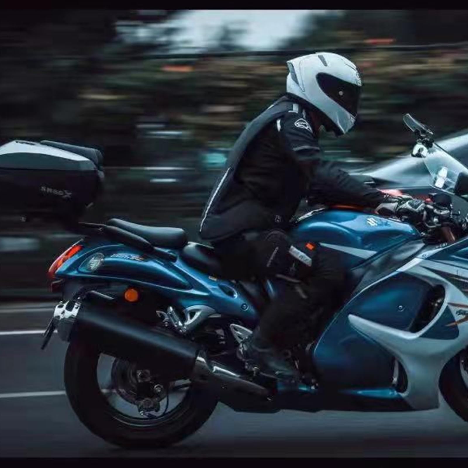 Odblaskowa kamizelka motocyklowa z poduszką powietrzną, może być ponownie użyta / bez wkładu atramentowego CO2, dla dorosłych, na motocykl, kurtka ochronna