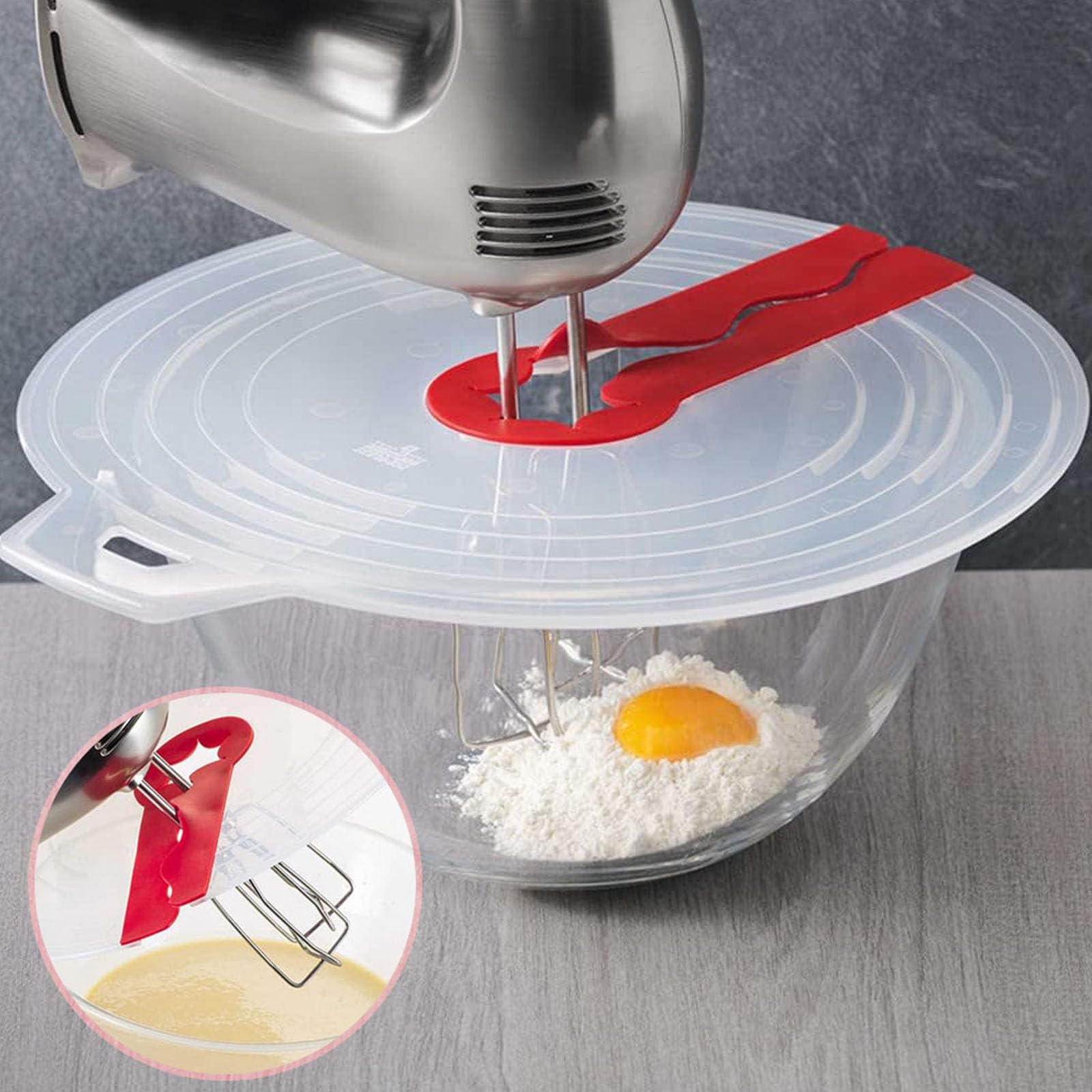 Lot De 2 Couvercles Anti-Éclaboussures Silicone Pour Mixeur - 31x34 Cm - Protection Cuisine Pratique