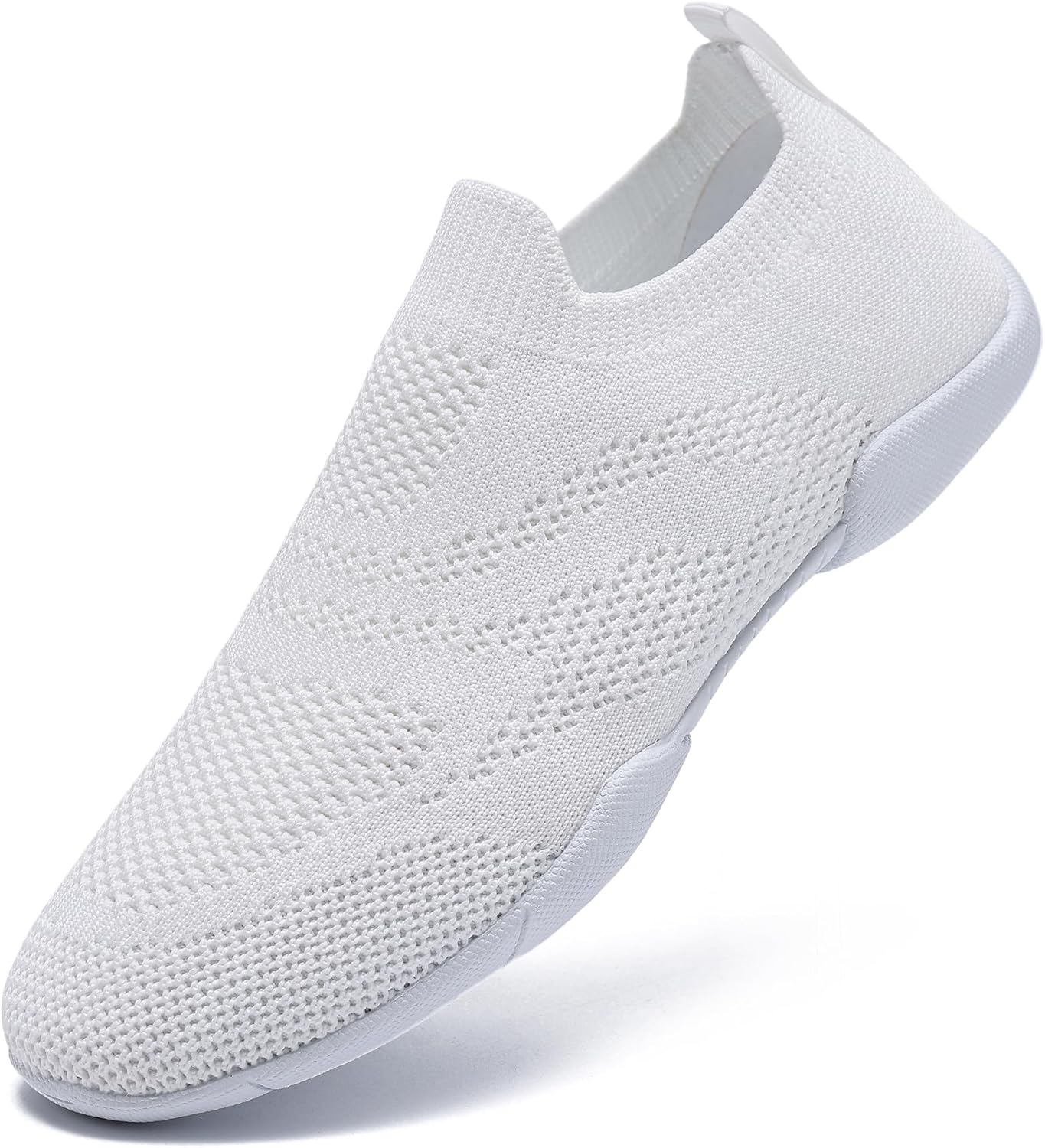 LANDHIKER White Cheer Shoes for Girls Cheerleading Shoes Youth Cheerleading Shoe Sports Tennis Training Athletic Flats Breathable Soft Comfortable Kids Cheer Sneaker Size - Image 7