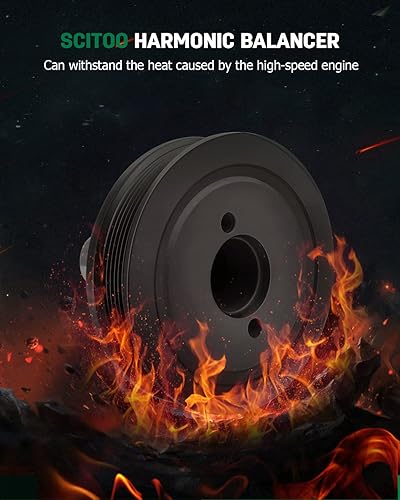 Miniatura 2 de SCITOO Polea de cigüeñal equilibrador armónico 594-236 para Ford Explorer 2002-2010 2001-2005 2007-2010 Ford Explorer Sport Trac 2005-2010 Ford
