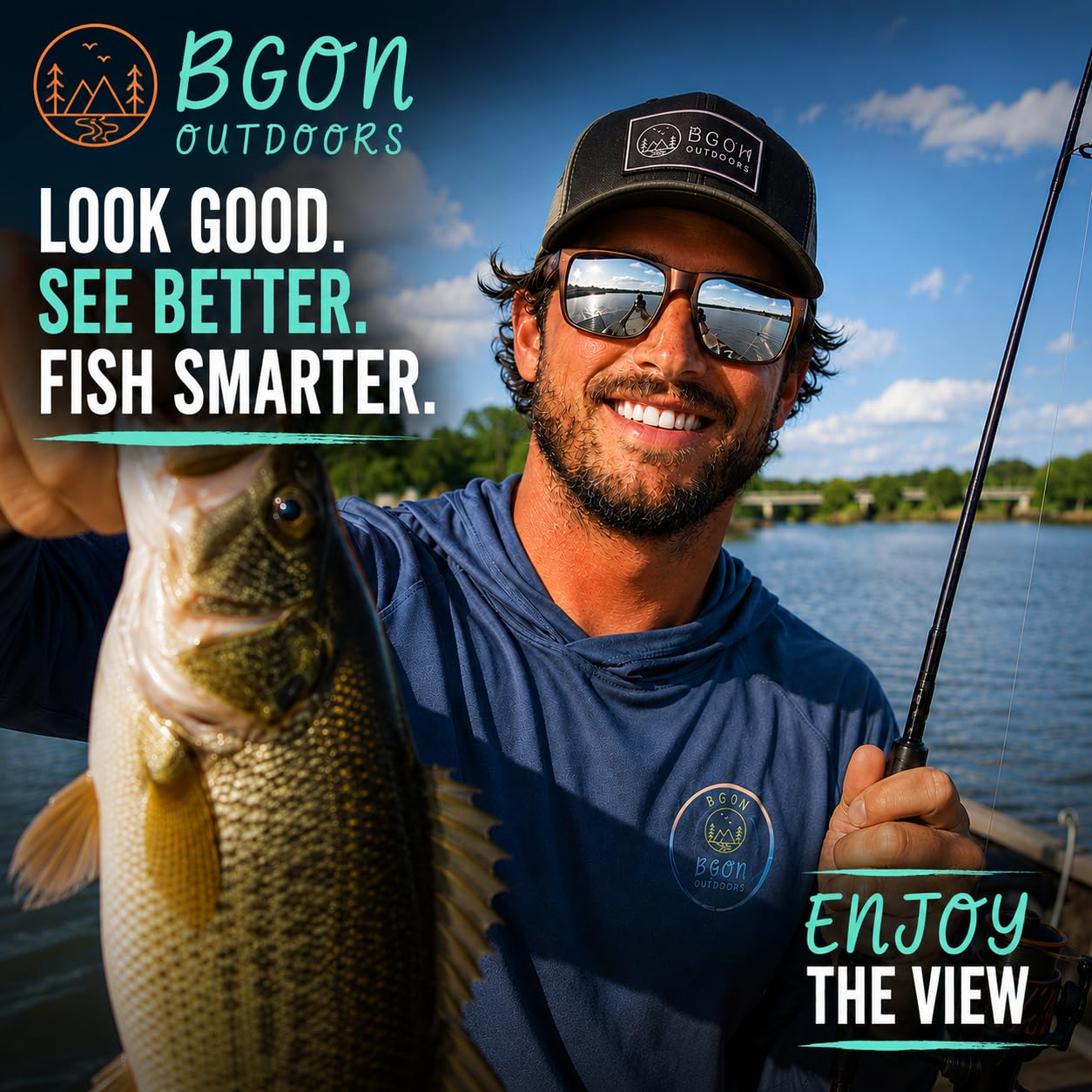 Gafas de sol polarizadas UV400 diseñadas para pesca, golf y aventura. Ligeras, duraderas y cómodas durante todo el día.