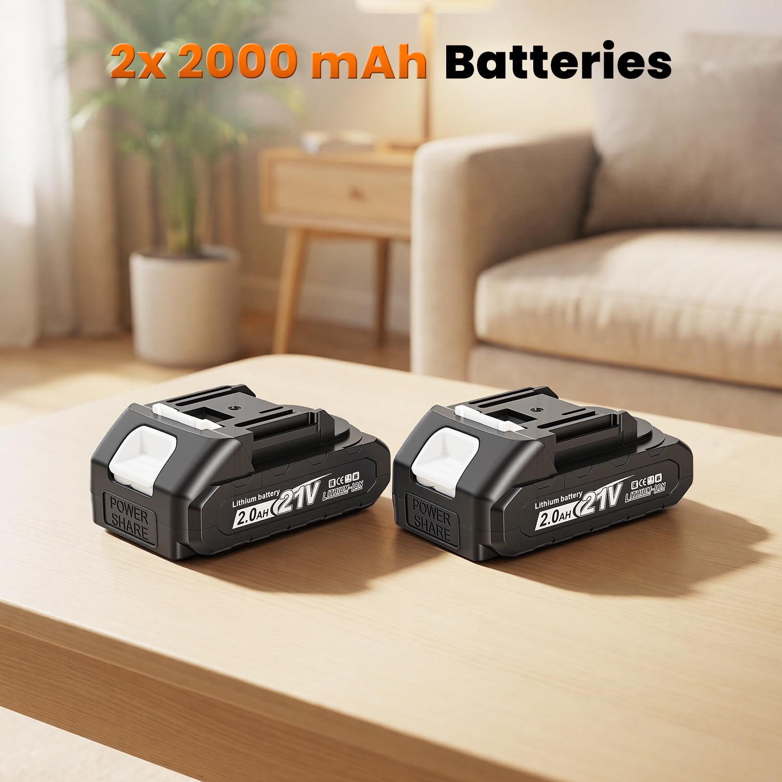 Pistola per Cartucce a Batteria Compatibile con Makita 18V, Pistola per Silicone con 2 Batterie e Caricabatterie, Elettrica 300ml, Luce LED, 6 Velocità, Set 6in1 Lisciatore per Giunti e Ugelli Incluso