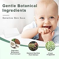 Vista 2 de Hojas de detergente para ropa de 260 cargas, aroma fresco, tiras de jabón ecológicas sin líquido, a base de plantas, suministros de lavado