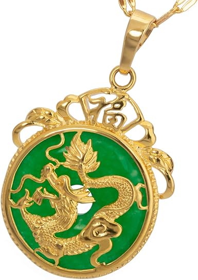 MCSAYS Dragon Necklace Gold Chinese 