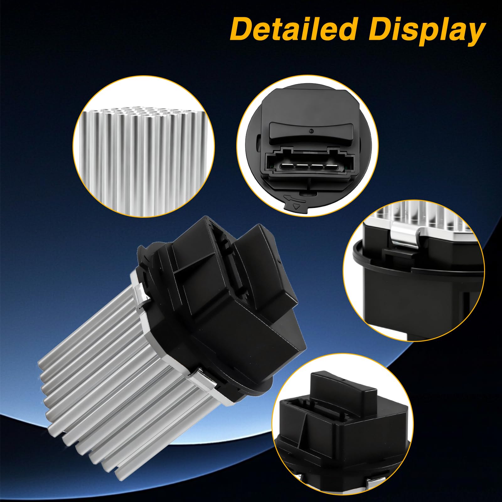 EVRBUL Resistenza di controllo del motore della ventola del riscaldamento, compatibile con VW Crafter Peugeot 307 407 Citroen C3 C5 C6 DS3 C4 Mercedes Mini Ricambio #: 6441S7 5DS351320011 V22790001