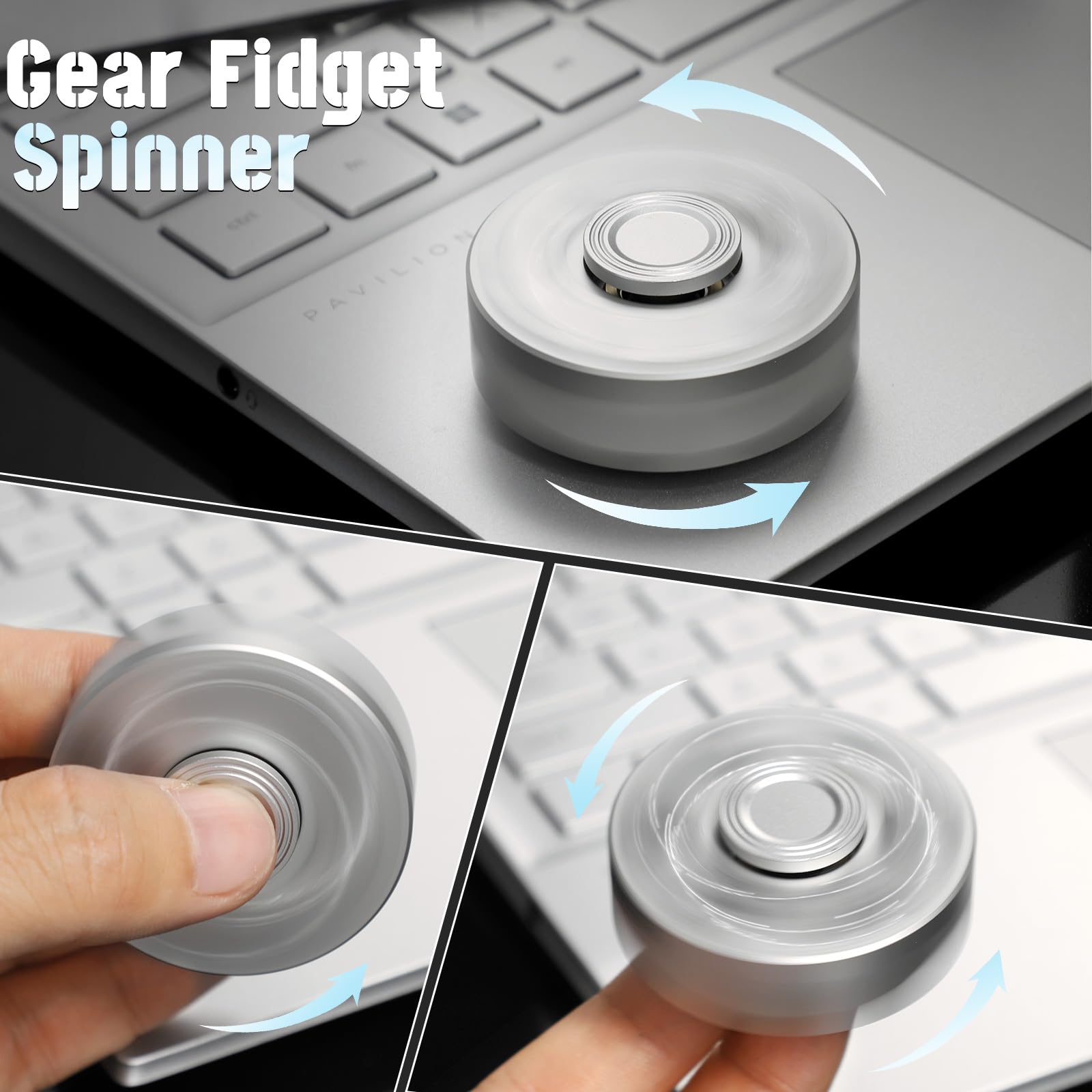 Juguetes giratorios de aleación genial de metal para niños y adultos, cadena de bloque de cubo para la ansiedad, pequeño dispositivo sensorial, juguete de mano para dedos, regalo para hombres, juguete 5