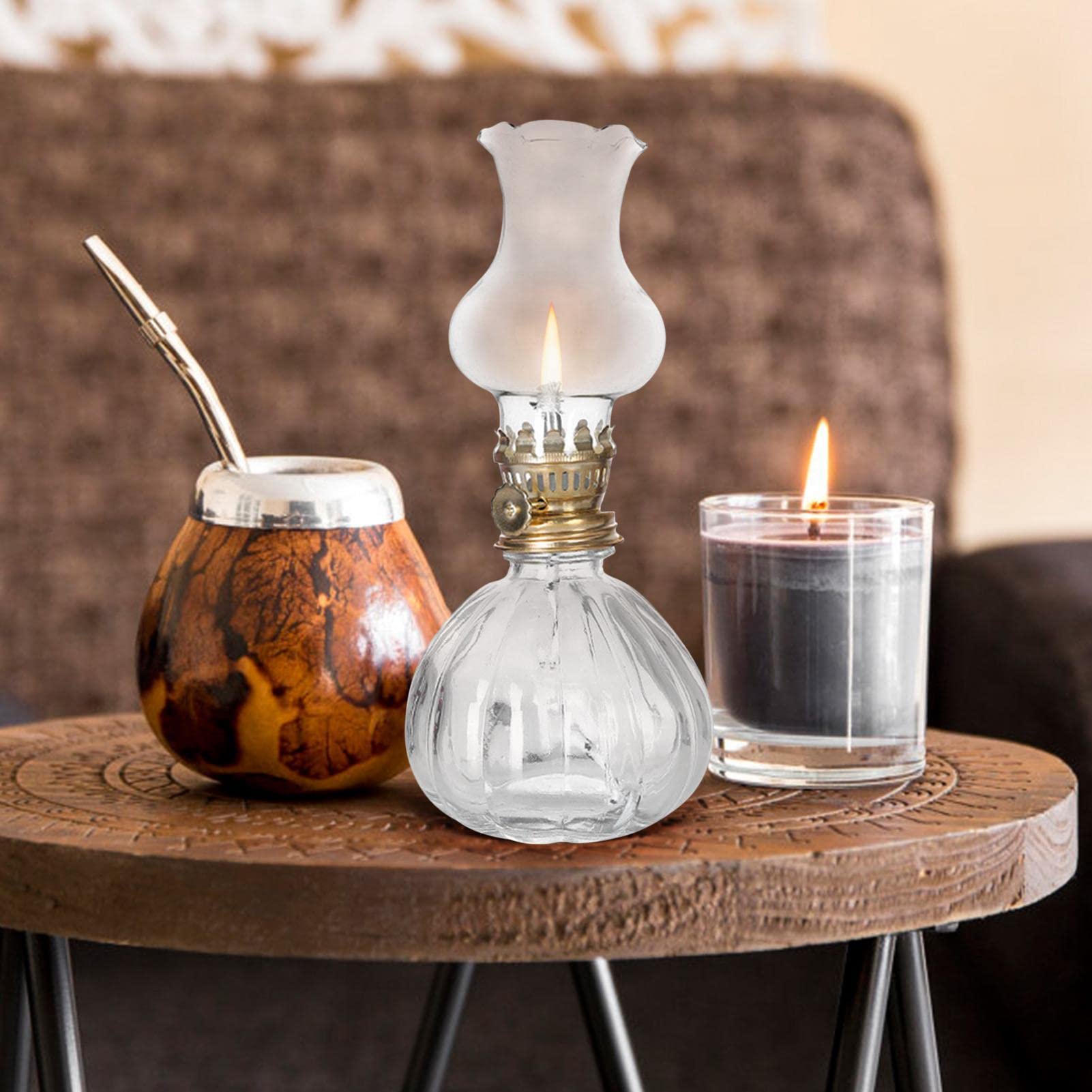 昭和レトロポップ　水玉　ランプ　オイルランプ　ファンシー　当時物　80年代　レア 昭和レトロ】灯油ランプ 昭和レトロポップ 水玉 ランプ オイル