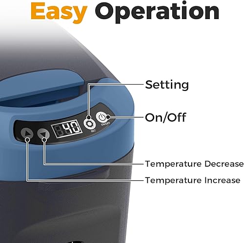 Miniatura 6 de Setpower Refrigerador AB15 de 12 voltios, enfriador eléctrico de 16 cuartos de galón (15 litros), refrigerador portátil para automóvil, refrigerador