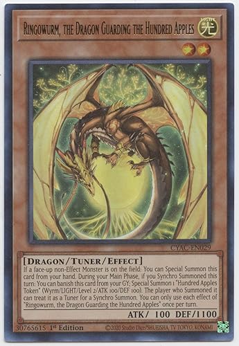 Ringowurm, el dragón que guarda las cien manzanas - CYAC-EN029 - Ultra Rare - 1 edición