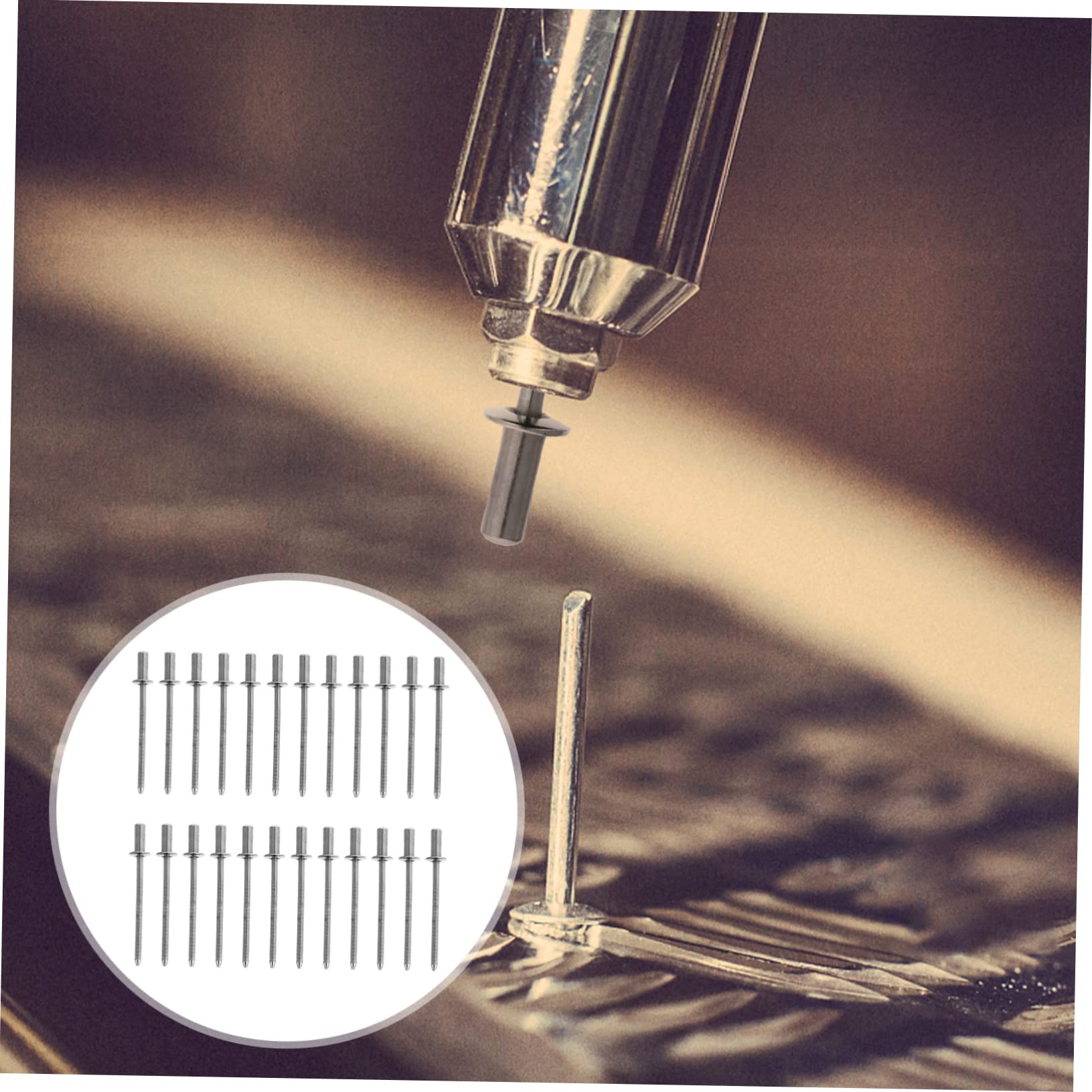 SOLUSTRE 50pcs Closed Type Rivets M32*8 Practical Rivets for DIY Projects 304 Construction Ideal for Various