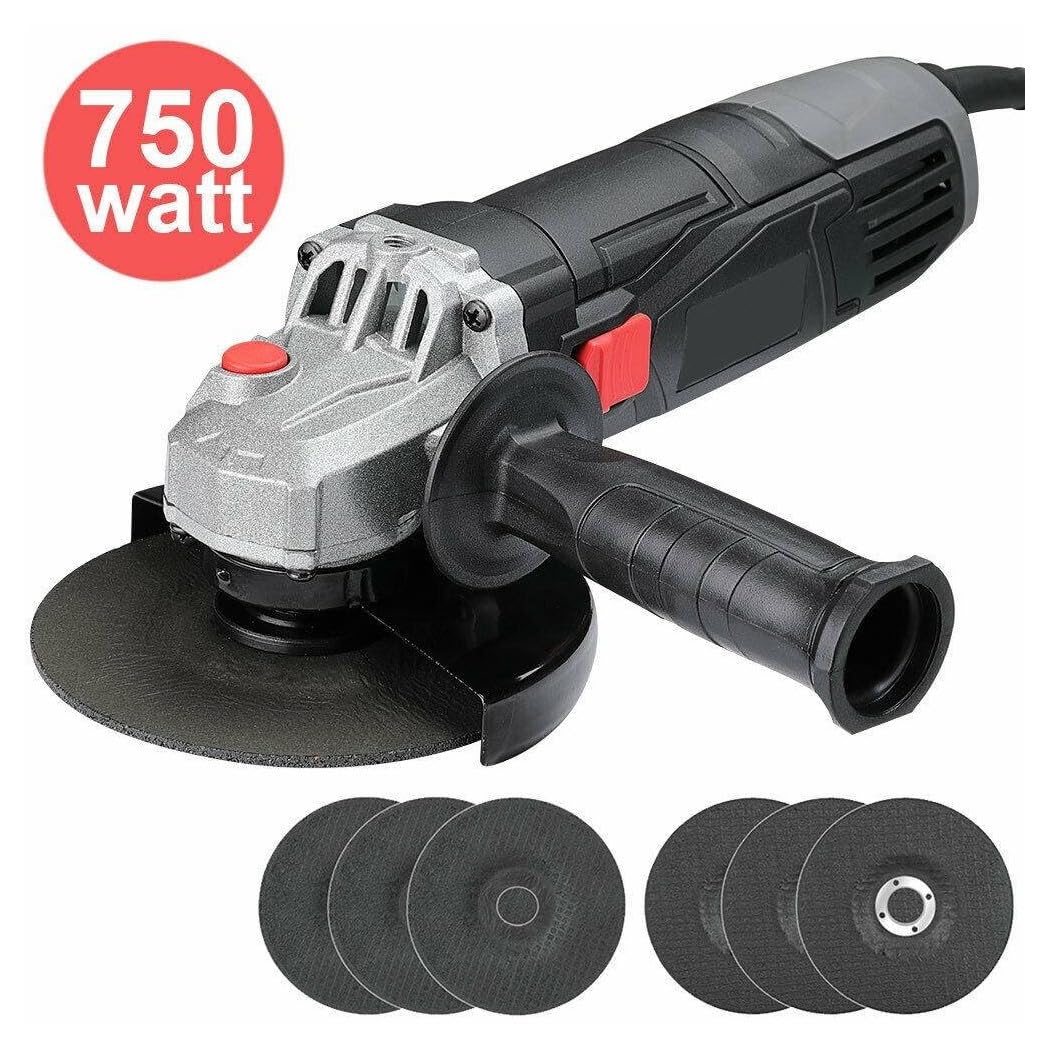 SMERIGLIATRICE ANGOLARE 750W Flex FRULLINO 125MM 6 Dischi E Manico Regolabile - 30864