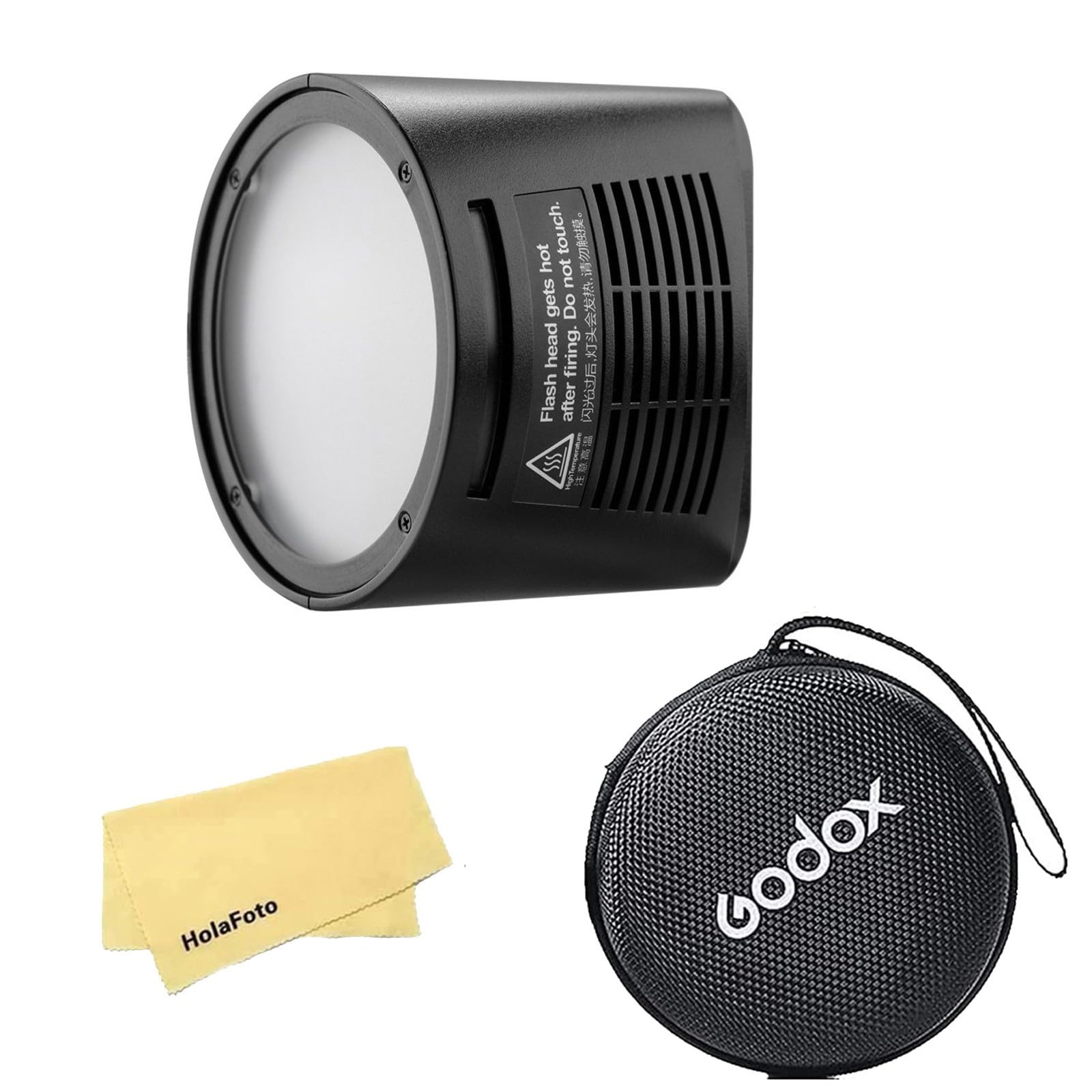 Godox H200R Cabezal de Flash Redondo AD200 AD200 Pro AD200Pro II,200Ws Potencia,Tubo de Flash Espiral,Efectos de Luz Naturales y Suaves,180g Ligero y Portátil