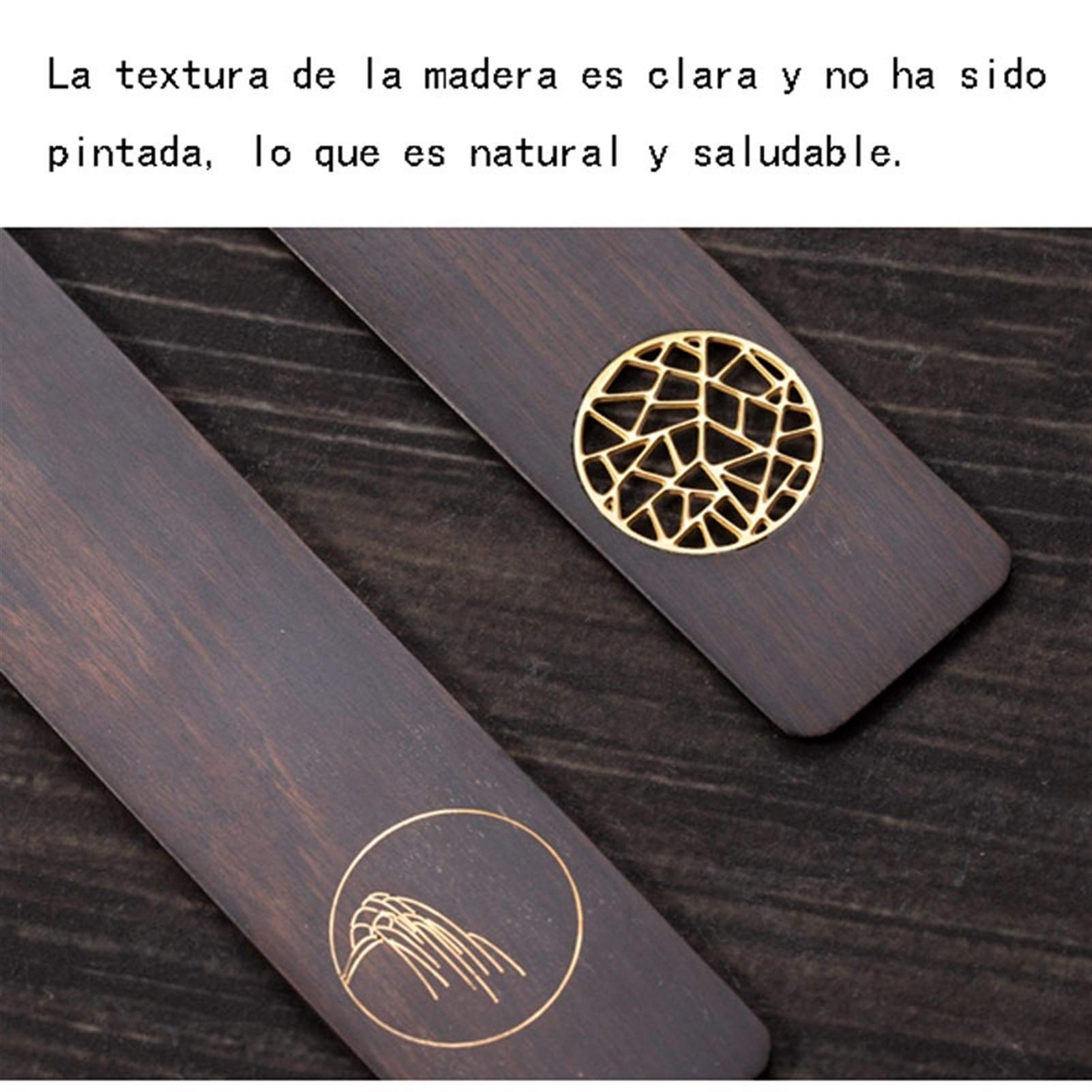 Śliczne Zakładki 2 Sztuk Chiński styl Retro Handmade Bookmarks, Creative Copper Inlay Drewniane Hollow Sandalwood Bookmark Zestaw, Business Prezent Wyjątkowe Prezenty