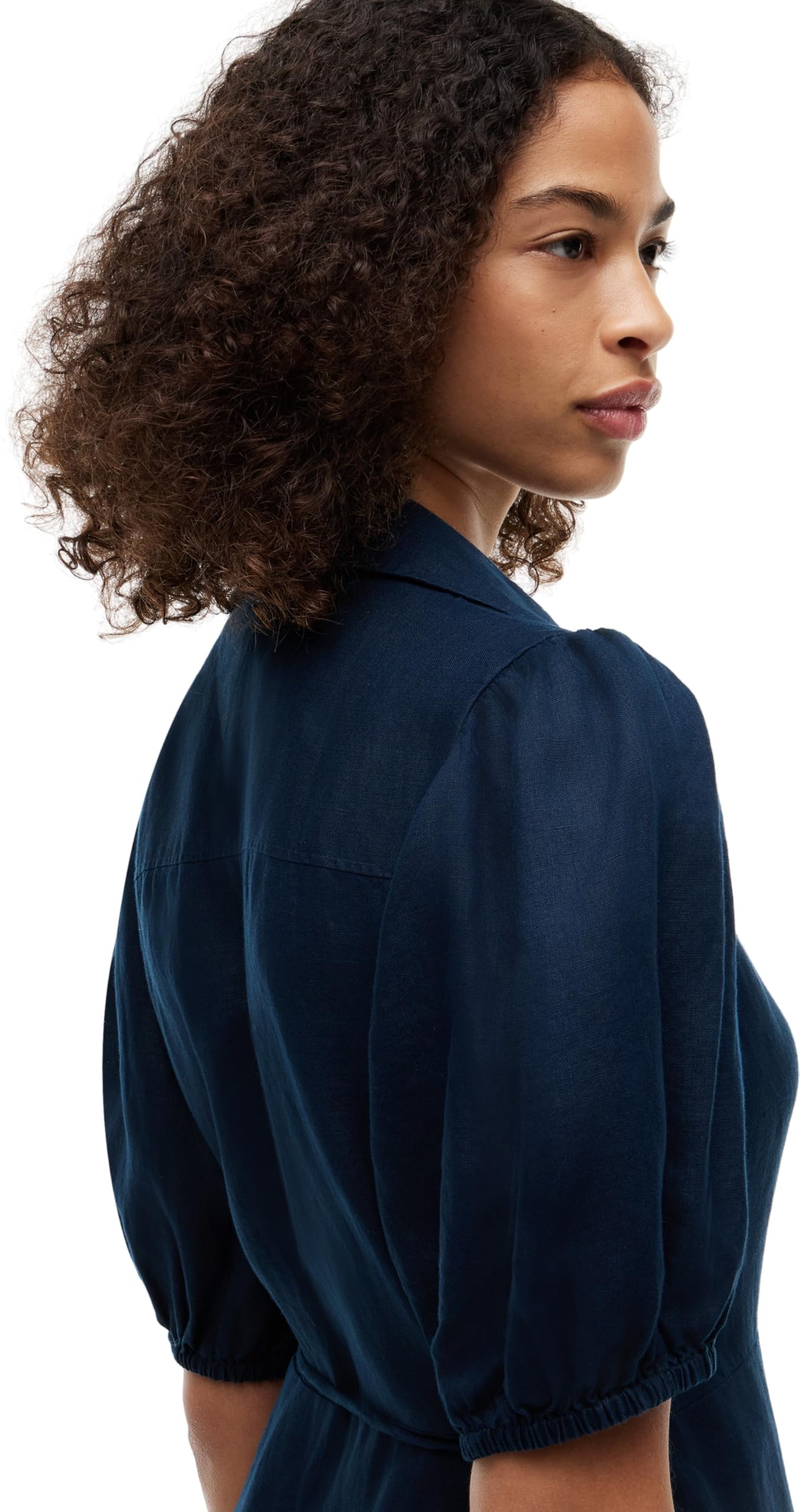 Tommy Hilfiger Sumr Linen Wrap LNG Midi Drs Ww0ww51011 Abito Avvolgente Donna (Pacco da 1)