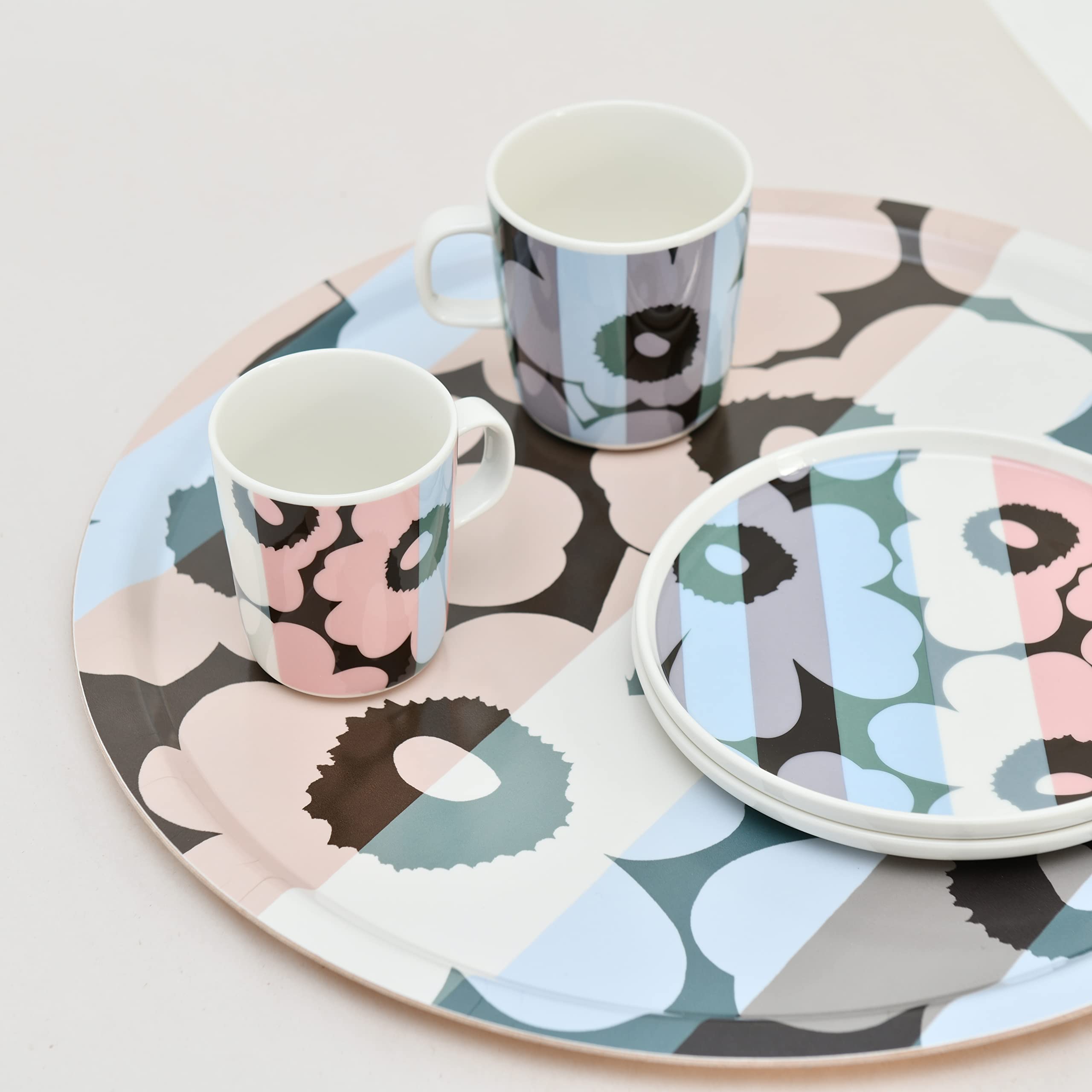 Amazon.co.jp: marimekko Unikko Ralli プレート 20cm ホワイト