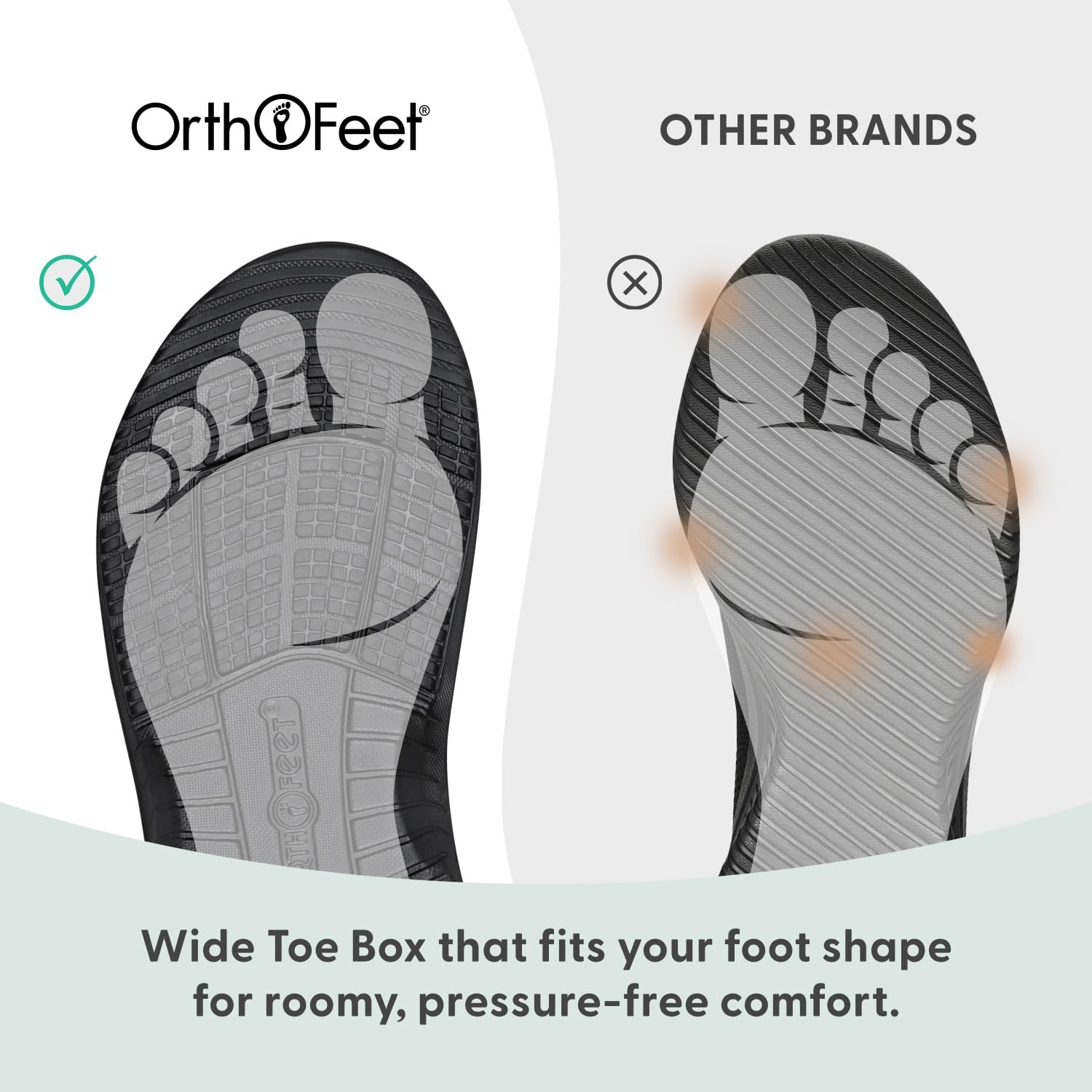 Orthofeet Neptune Orthopädischer Herren Slip-On Sandalen