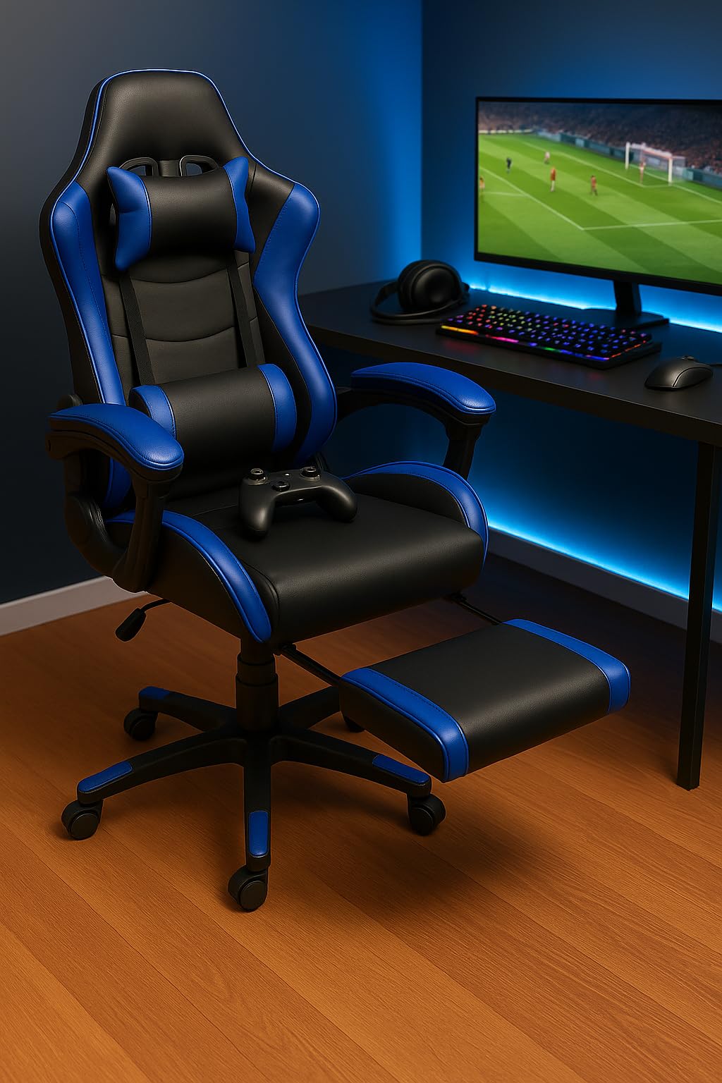 Sedia Da Gaming Ergonomica Rosso/Nero - Schienale Regolabile 135&deg;, Supporto 120kg