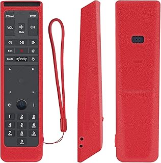 Protective Silicone Remote Case for XFinity Comcast XR15 Voice Remote Control Shockproof Washable Skin-Friendly Remote Control Cover with Loop (Red)