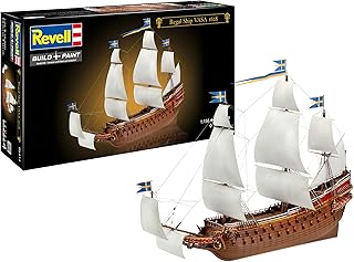 Revell 1:150 Segelschiff ''WASA'' (englische Version), Braun, Weiß