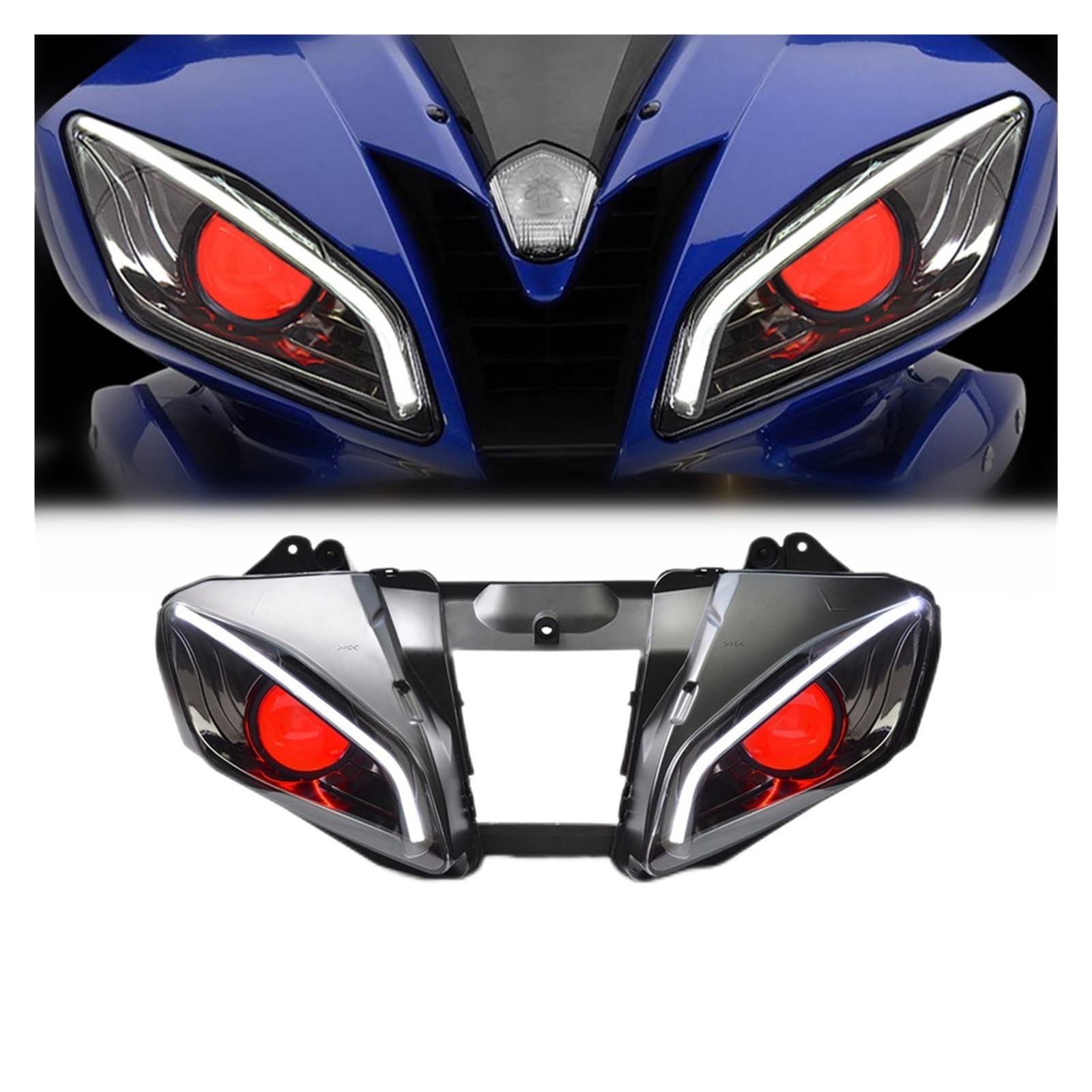 Clear Motorcycle Front Head Light lamp For 2006-2007 Yamaha YZF-R6 YZFR6 06 07 6