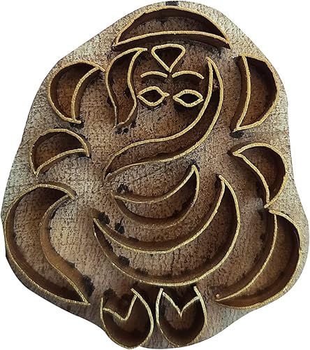 Miniatura 8 de Royal Kraft Sellos de madera de latón para impresión de bloques en arcilla, cerámica, tela BItag004