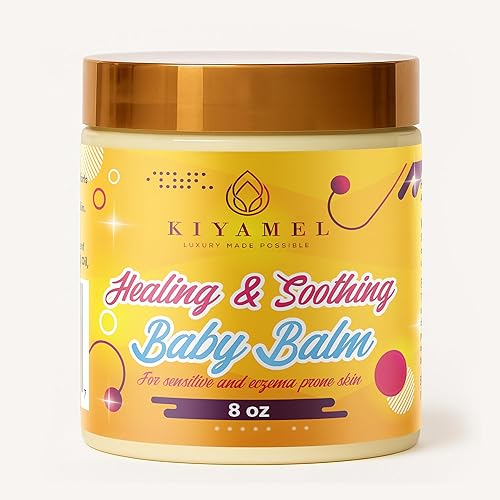 KIYAMEL Bálsamo para bebés curativo y calmante para pieles sensibles y eccemas. Fabricado con aceite de jojoba de mango y manteca de karité y