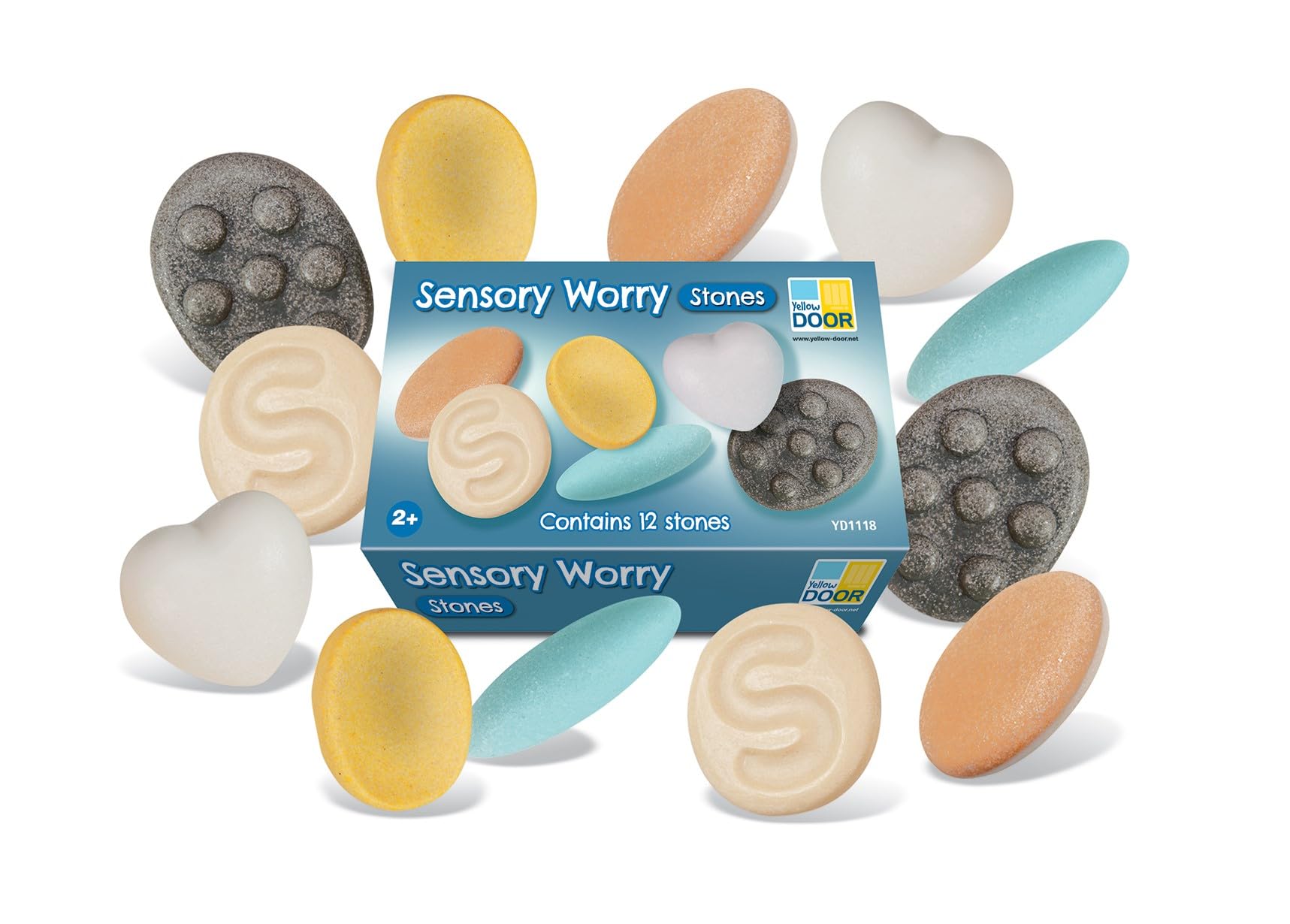 Yellow Door Sensory Worry Stones | Mindful Play Stones | Calming Fidget Toy