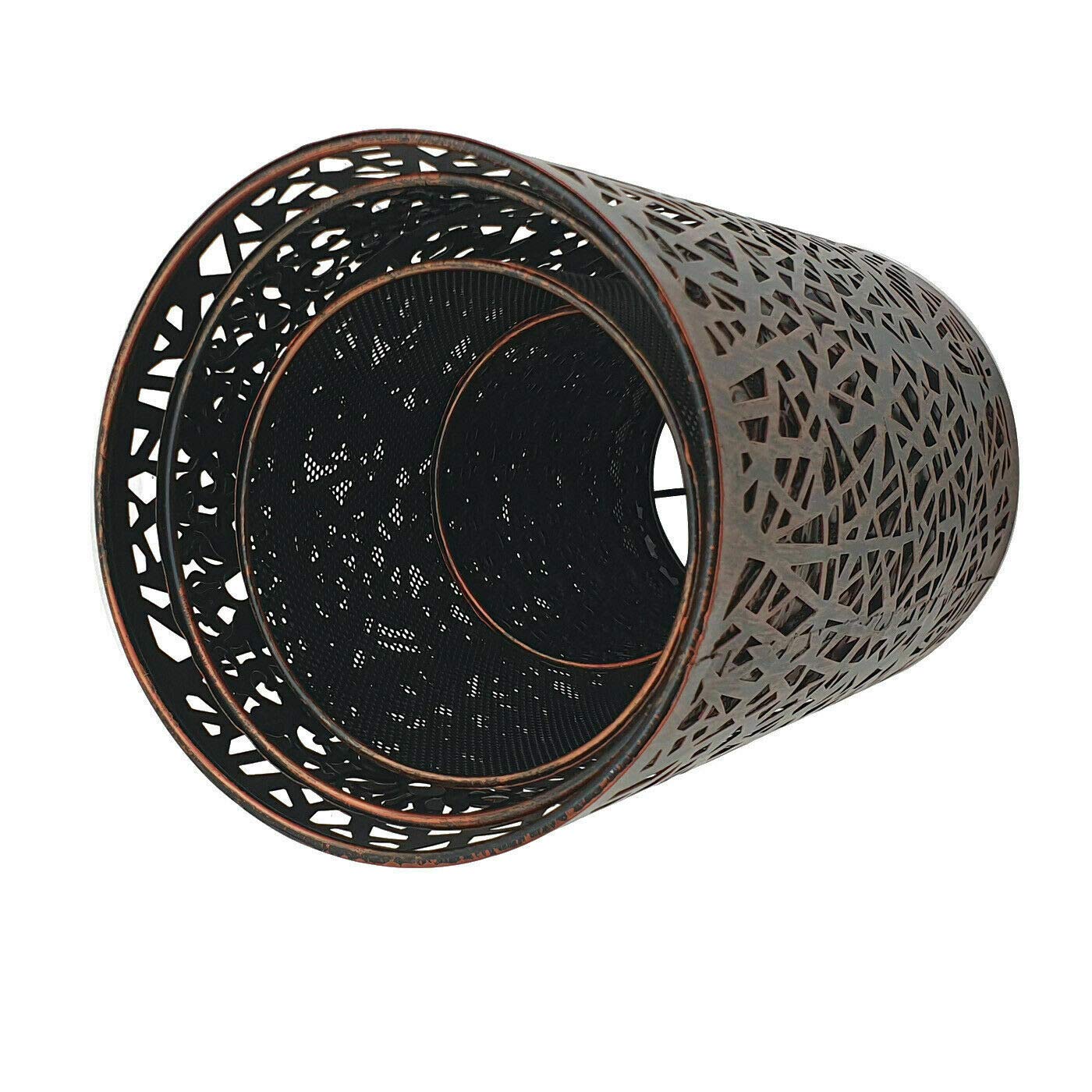 Gemakkelijk Fit Hanglamp Schaduw Metalen Kooi Drum Lampenkap Plafond Hanglamp (Rustic Red 4