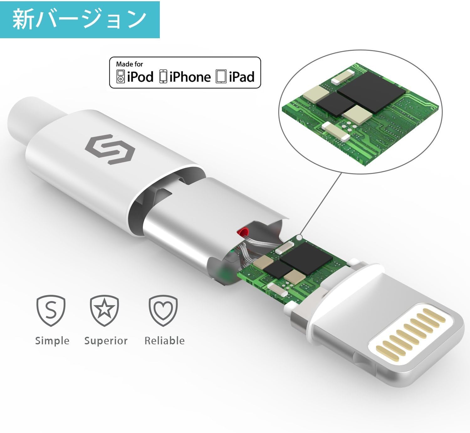 Syncwire Cable 2m White 1-Pack