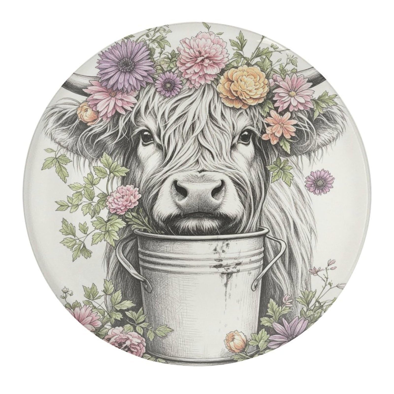 Fekiloot Style Highlands Cow Refrigerator Magnet Fridge Magnet1 Pcs