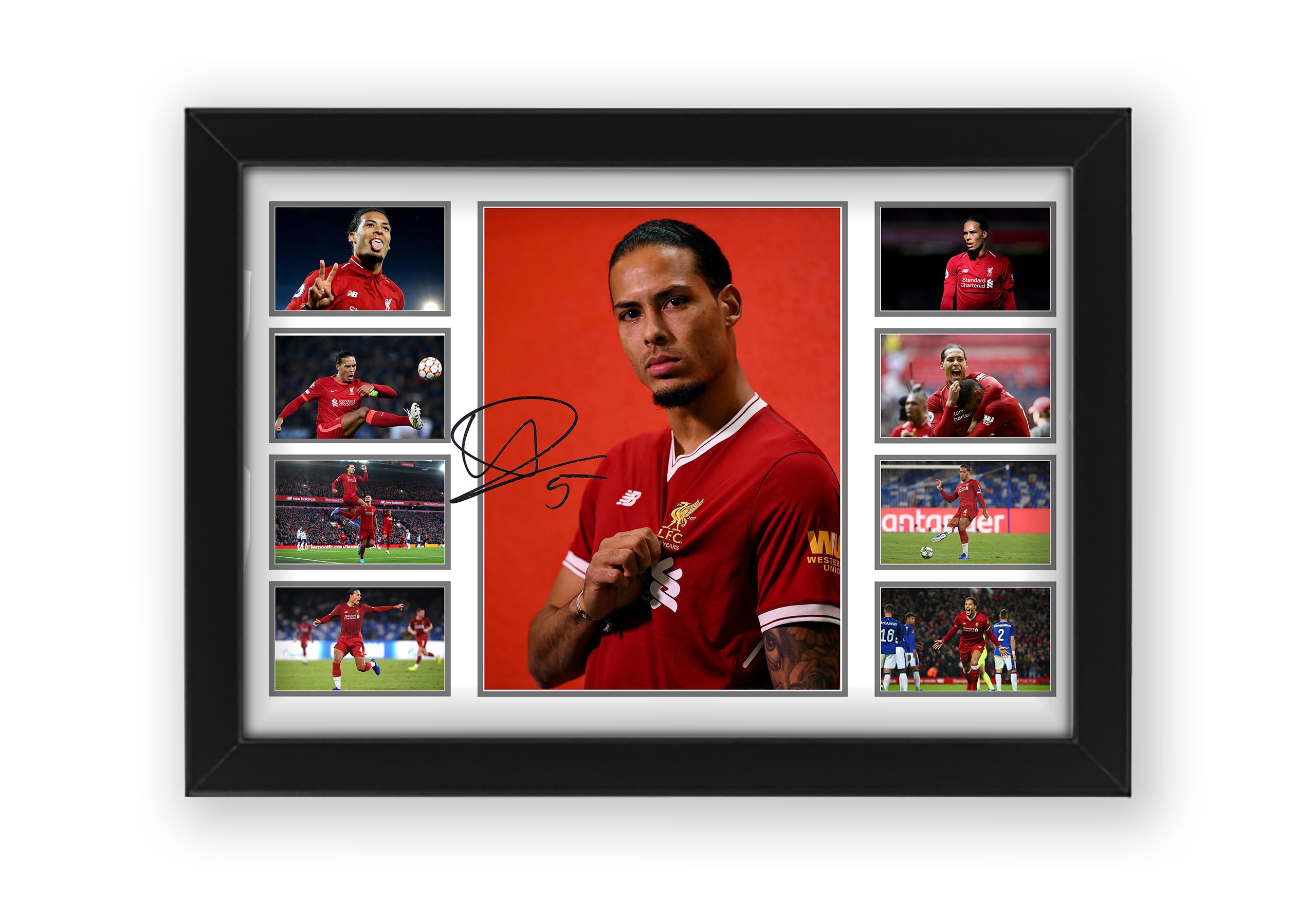 Virgil van Dijk (Liverpool FC) Signed Poster Print, Limited Edition Autograph Fan Gift