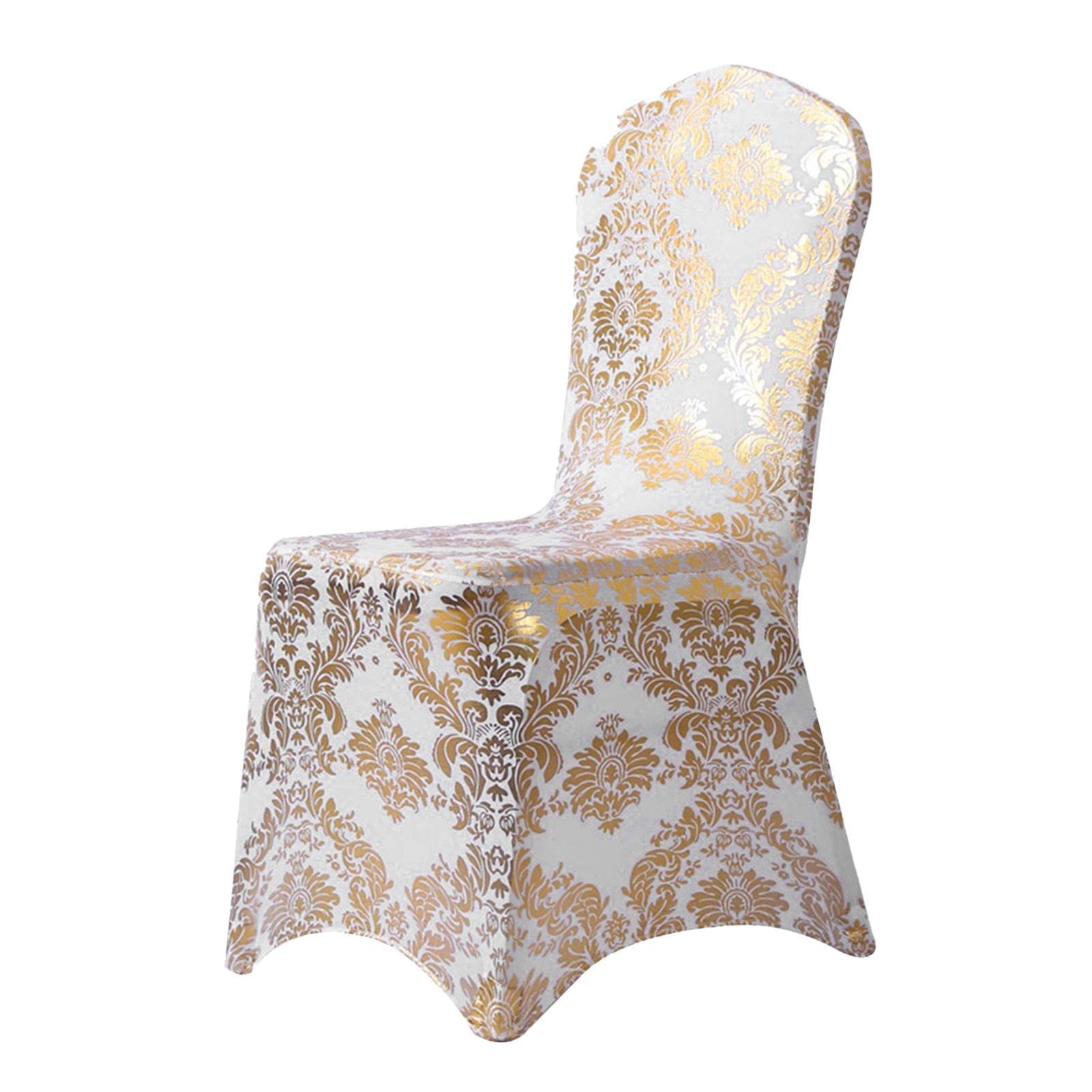 Decoraciones para sillas de recepción de boda, decoración de sillas de recepción de boda, fundas para sillas de eventos formales, fundas elásticas blancas para bodas, fundas de sillas de alquiler