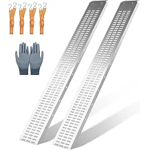 Heavy Duty 1500LB Loading Ramp,Steel Ramp for Hand Truck Motorcycle ATV