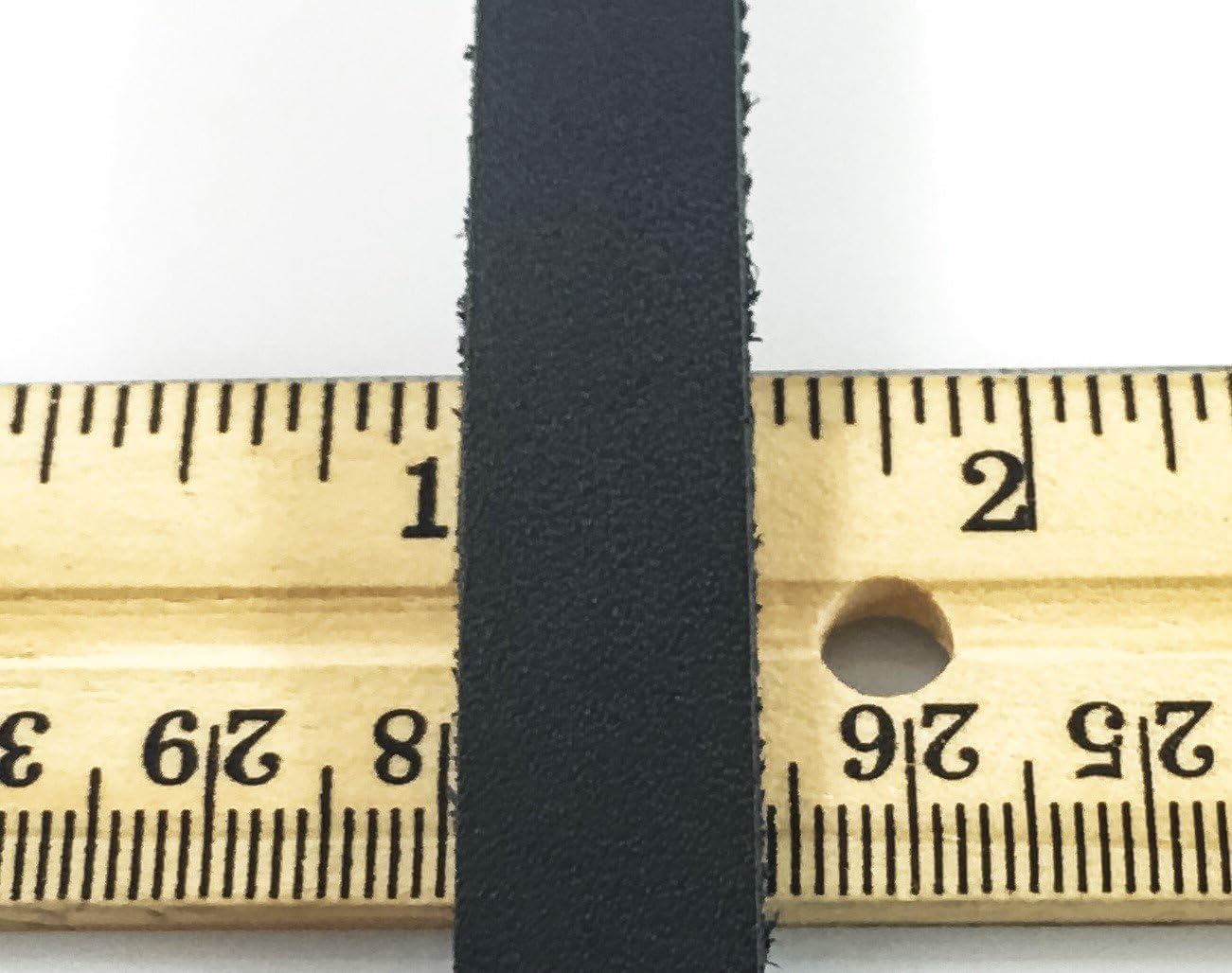 Dangerous Threads Black Latigo Leather Strip 1/2" x 72"