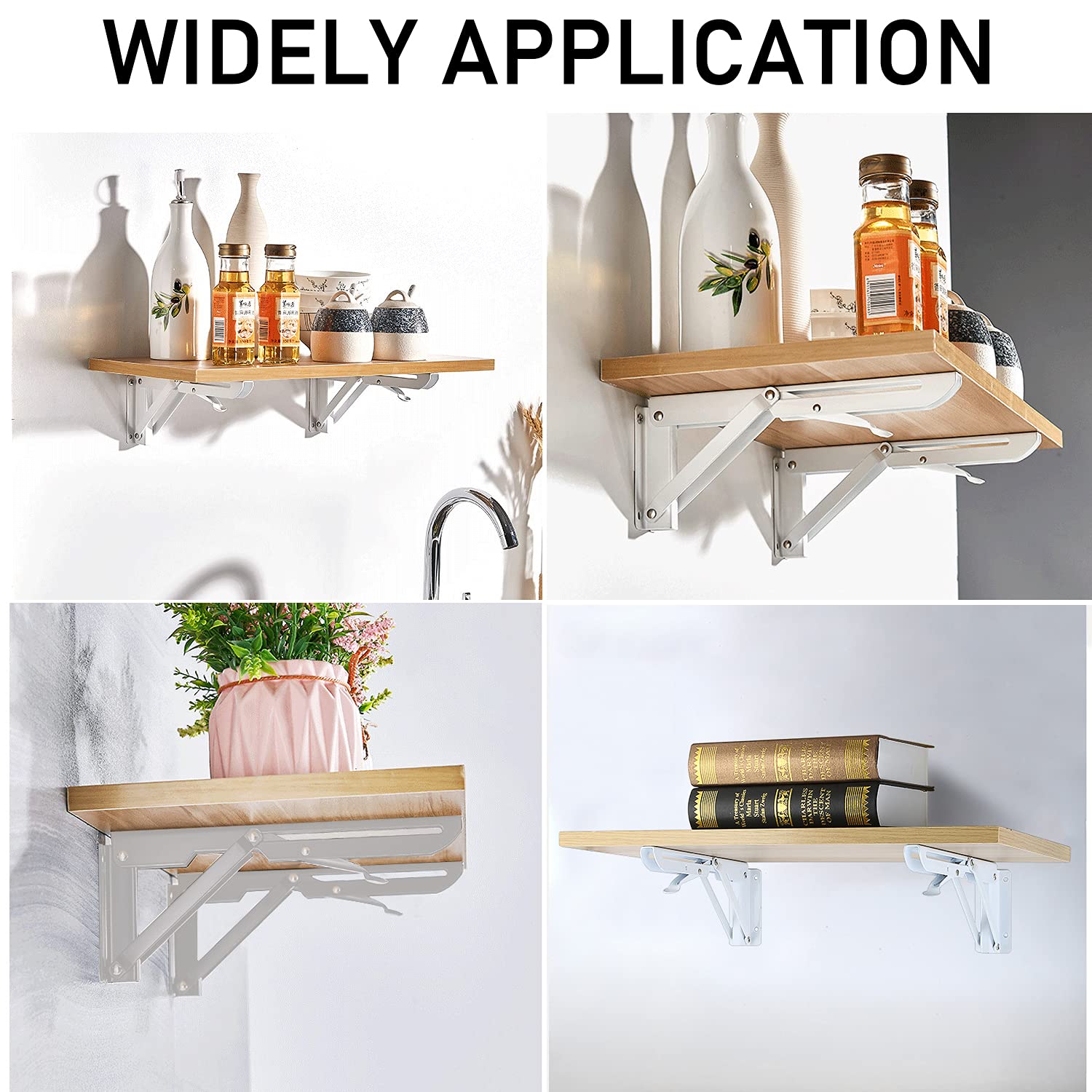 DOJA Barcelona | Reggimensola Bianco | 4 Supporti Mensole | 35 X - Foto 4