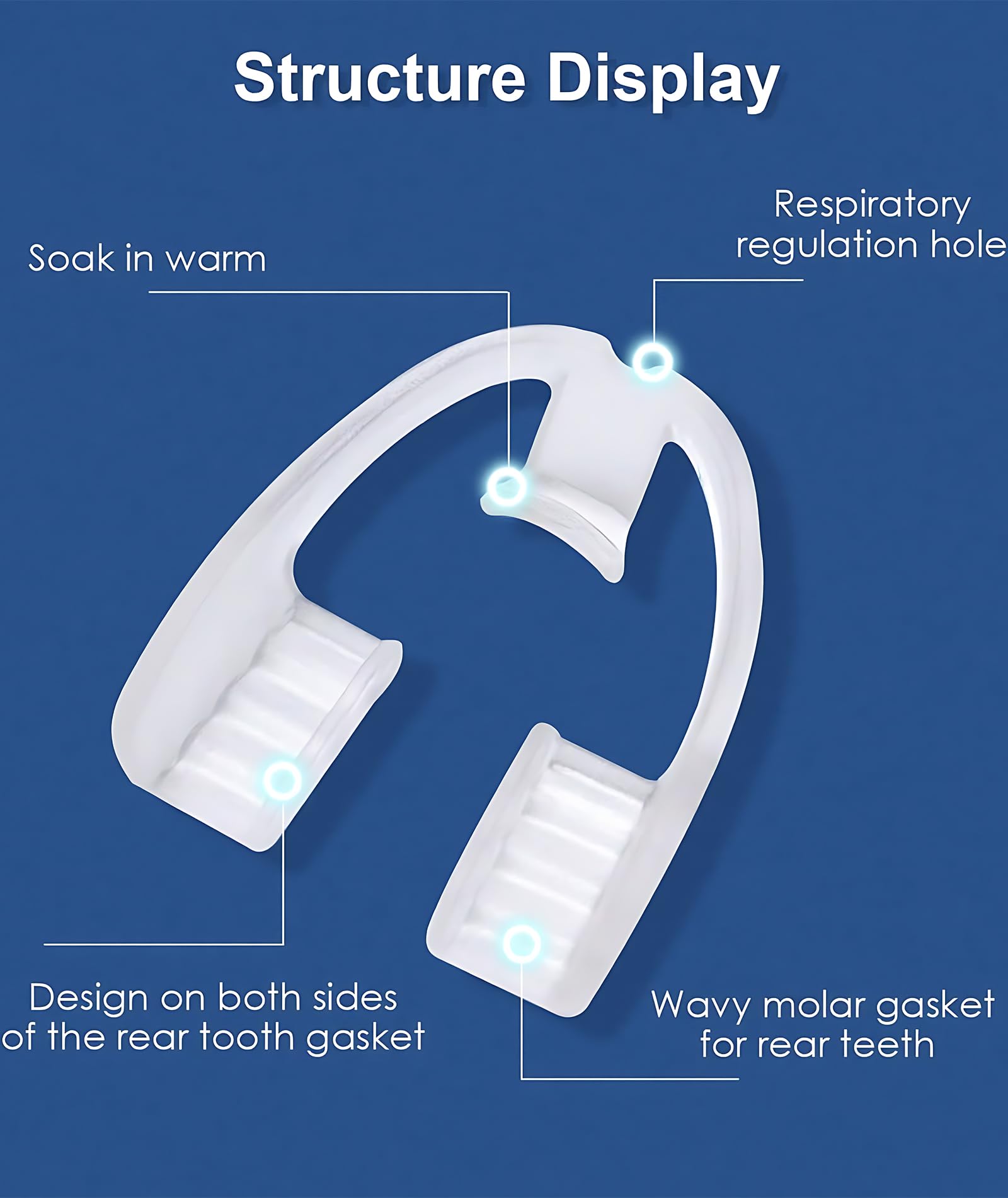 3PCS Night Guards for Teeth Grinding, Mouth Guard for Teeth Grinding with Comfort Fit Design, Teeth Guard for Night Grinding, Helps Reduce Teeth Clenching, - Image 3 thumbnail
