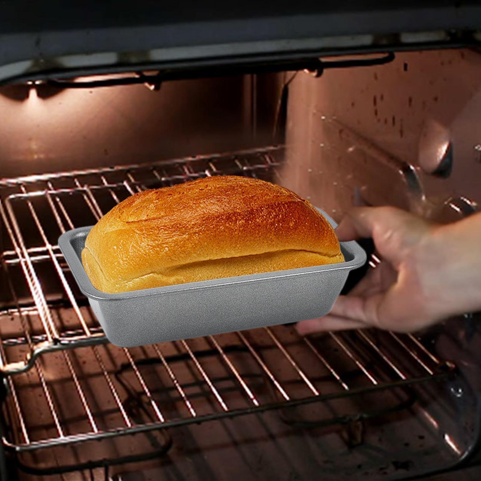 Teglia Per Pane Con Coperchio - Antiaderente Per Toast E Polpettone - Foto 10