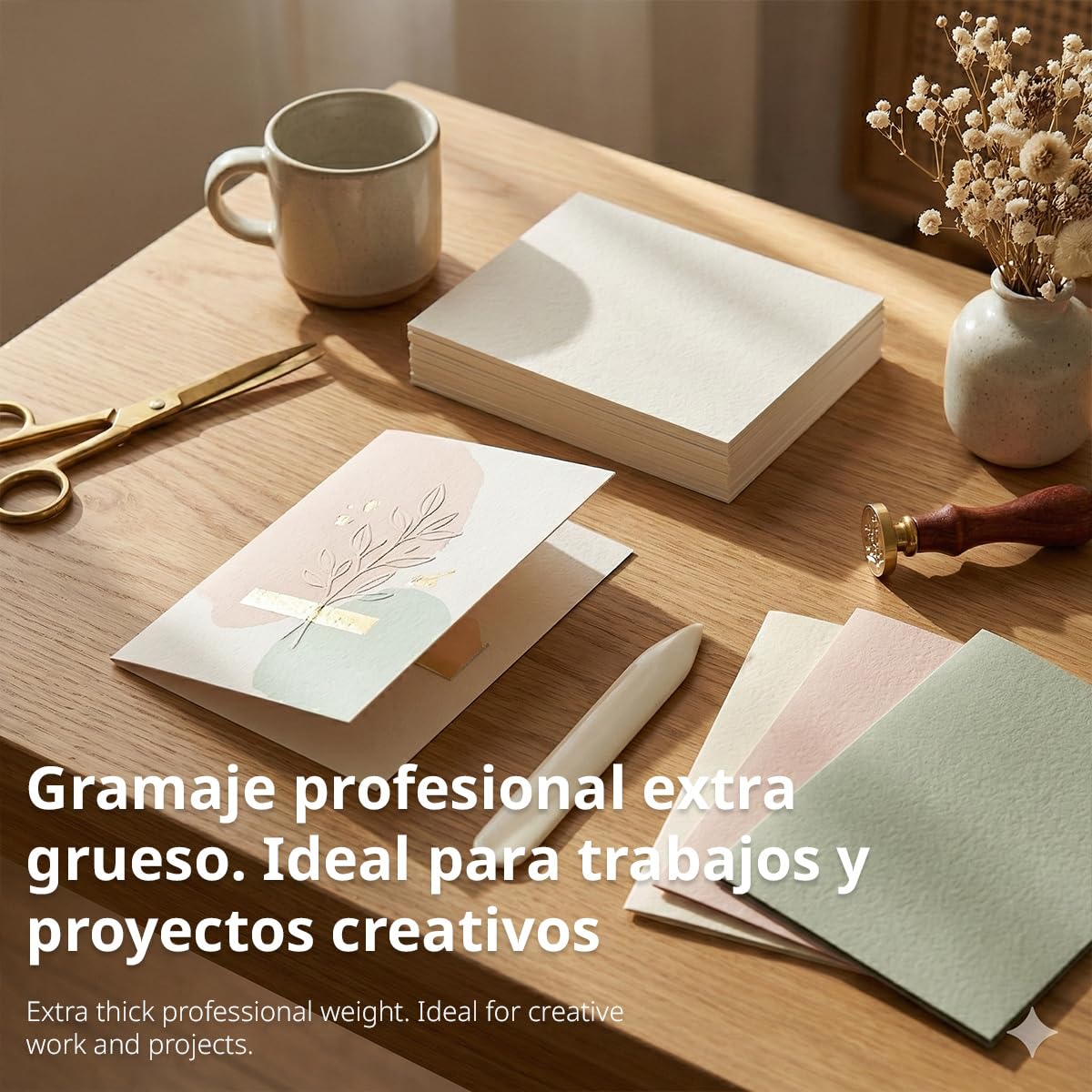 Folios A3 200gr 400 hojas, Papel Multiusos para Impresora, Folios para Proyectos, Ilustración, Lettering, Proyectos Creativos Profesionales, Papel A3 Oficina, Material Escolar - Ofituria (200gr, 400h)