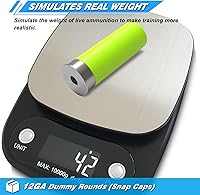 Vista 3 de Artemis Tapas de Seguridad Rondas de Entrenamiento Simuladas Reutilizables Múltiples Estilos con Peso Cercano al Real para Práctica de Fuego en Seco