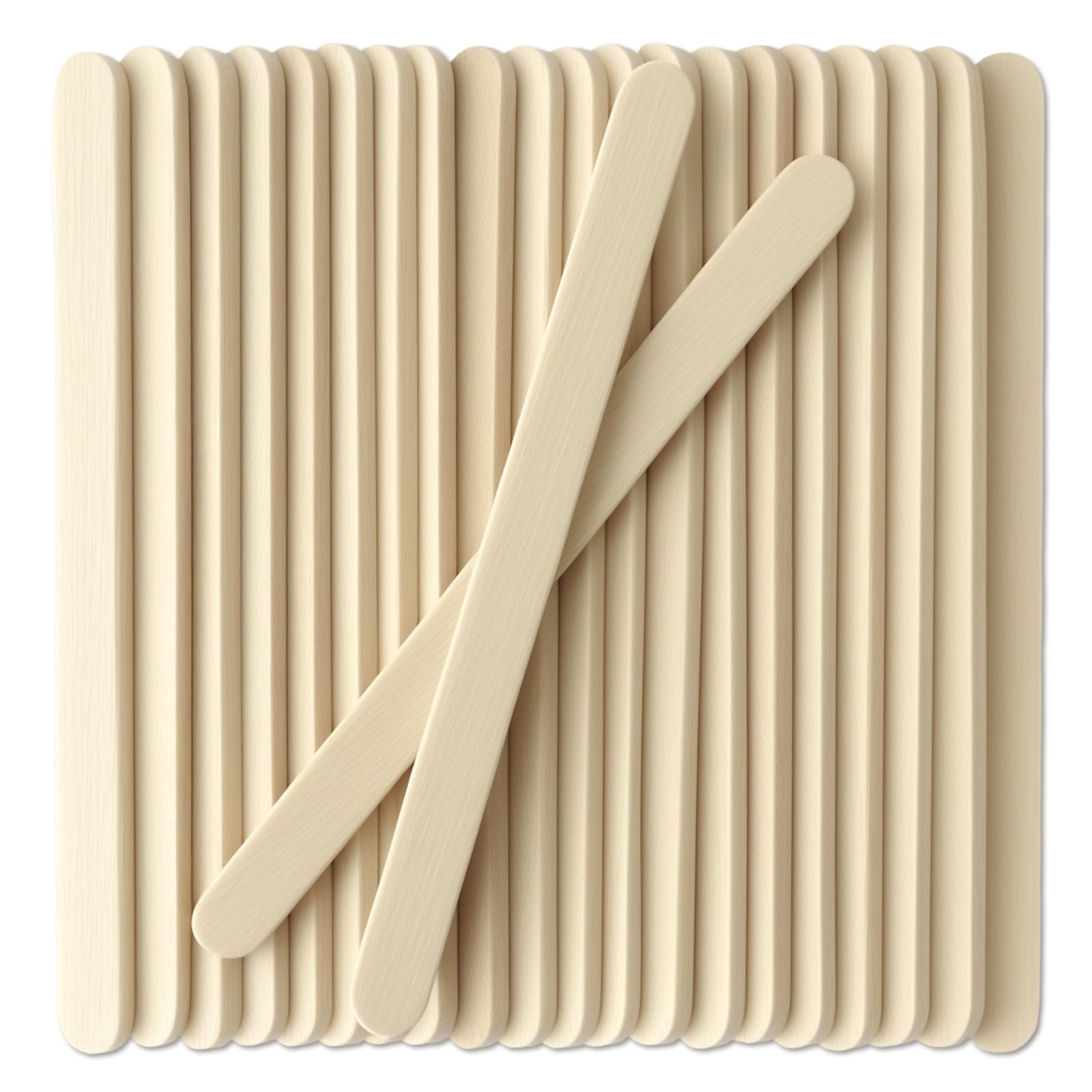 Small Eyebrow Wax Sticks, 50 Pcs Beige