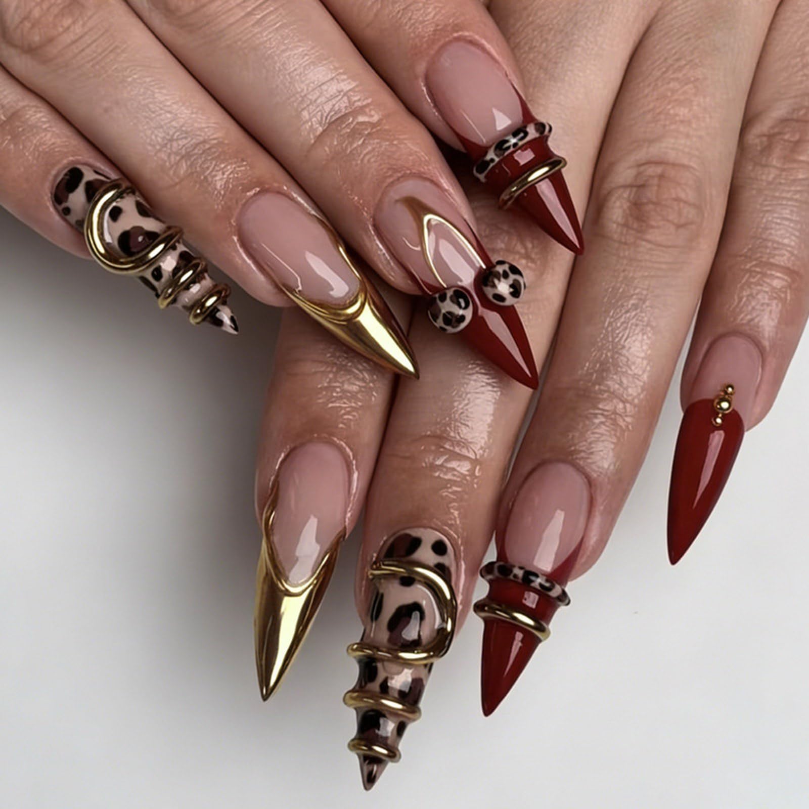 French Tips Press On Nails - Almond Design -13 French Tips Press On Nails - Almond Design -13