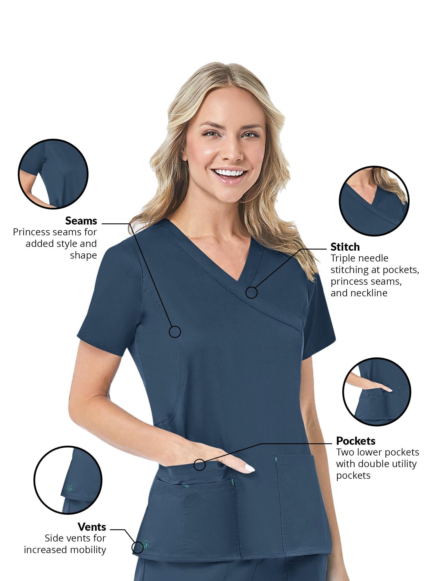 Maevn Women's Blossom Mock Wrap Top(Caribbean Cheeta, XXXXX-Large)