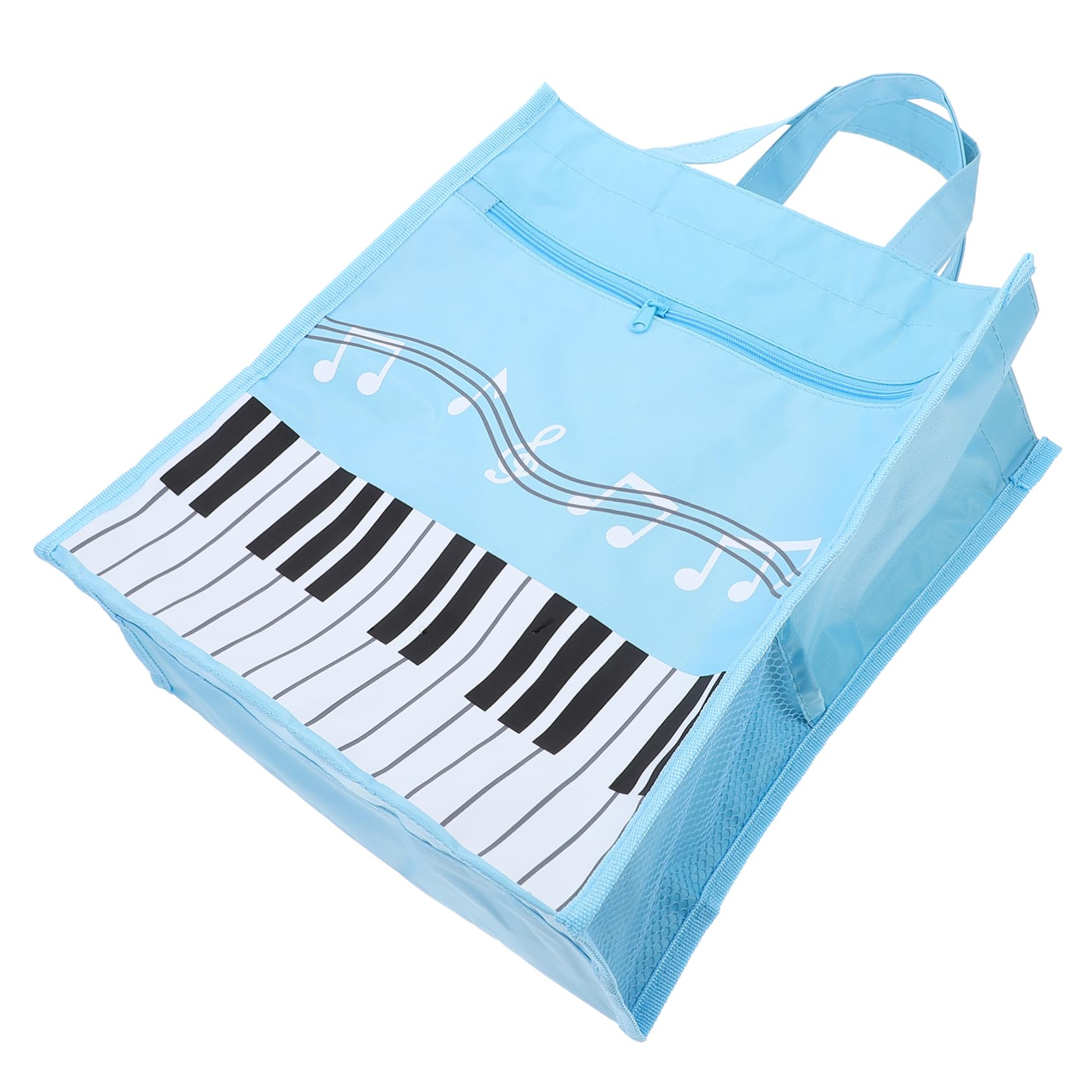 HEMOTON Bag Travel Bag Small Tote Bags Storage Bag for Music Score Music Score Holder Bag Violin Score Storage Bag Storage Pouch Musical Score Pouch Sky-blue Non-woven Fabric