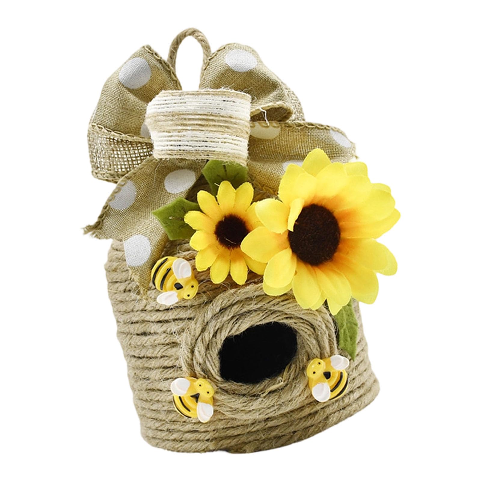 Tsophreniq Round Bees Nest Hanging for Themed Parties and Home Decor, 12x10cm Wall Hanging Party Supplies
