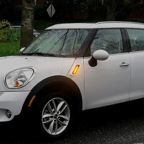 Miniatura 4 de Gempro Luces LED para guardabarros laterales delanteros, montaje de lente ahumada, lámpara de señal de giro de repuesto para Mini Cooper R60 R61