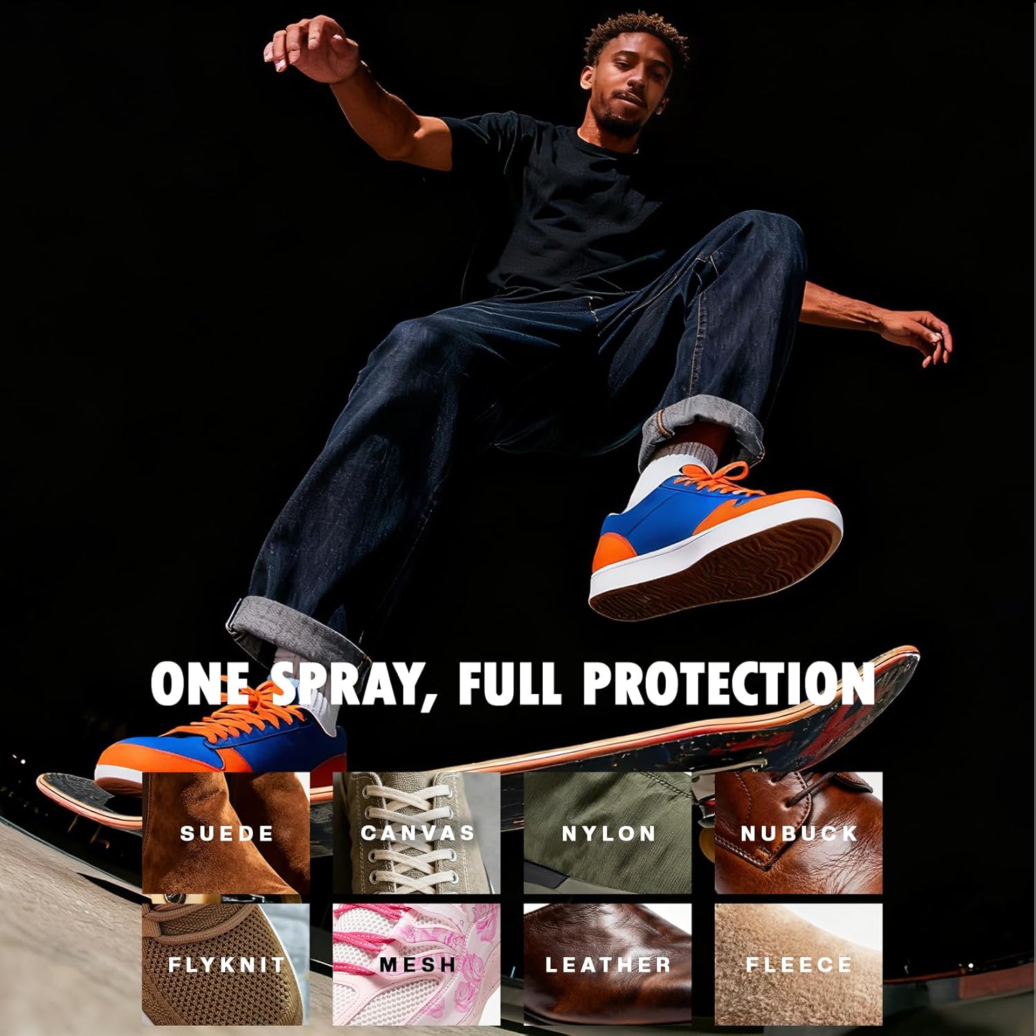 Shoe Protector Spray, Rain & Stain Waterproof, Nano Protection for Sneaker, Suede, Leather, Canvas, Nubuck 12oz - Image 5
